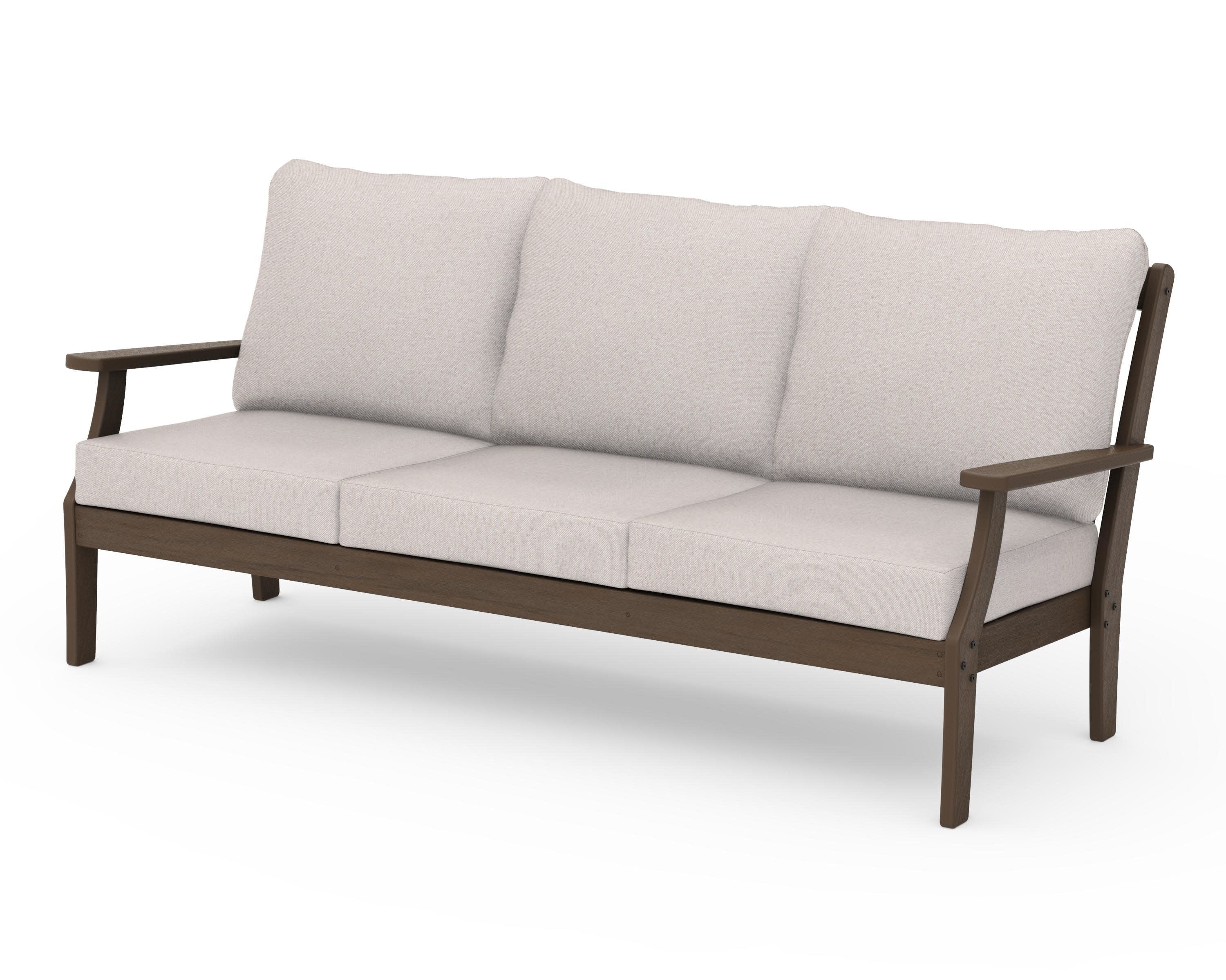 Braxton Deep Seating Sofa in Kona / Dune Burlap