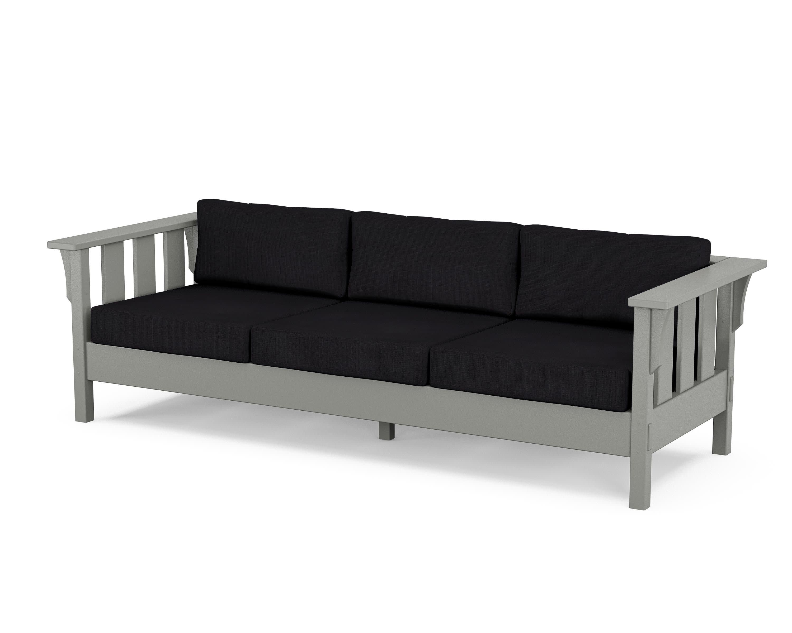 Acadia Deep Seating Sofa in Slate Grey / Midnight Linen