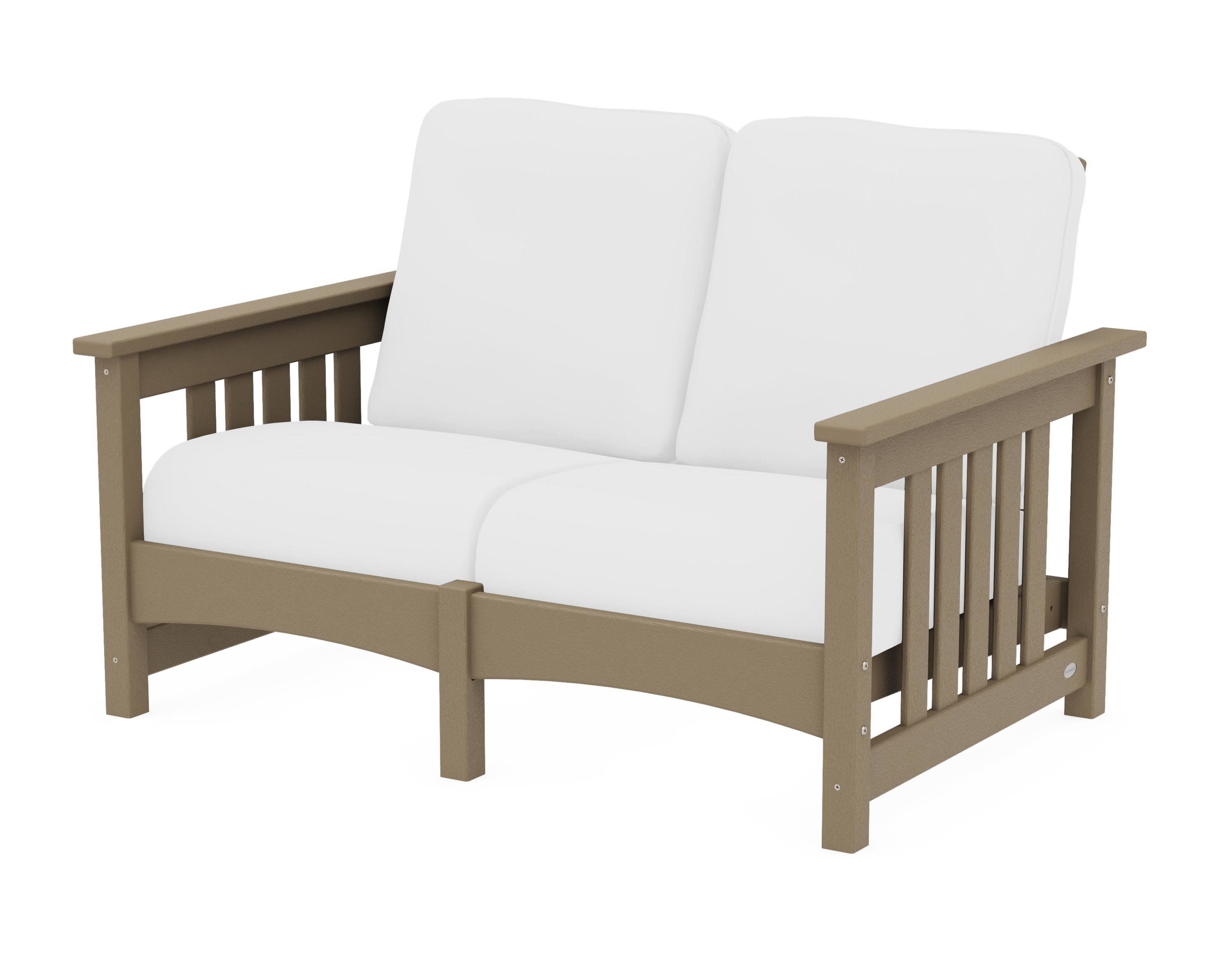 Club Mission Loveseat in Vintage Sahara / Natural