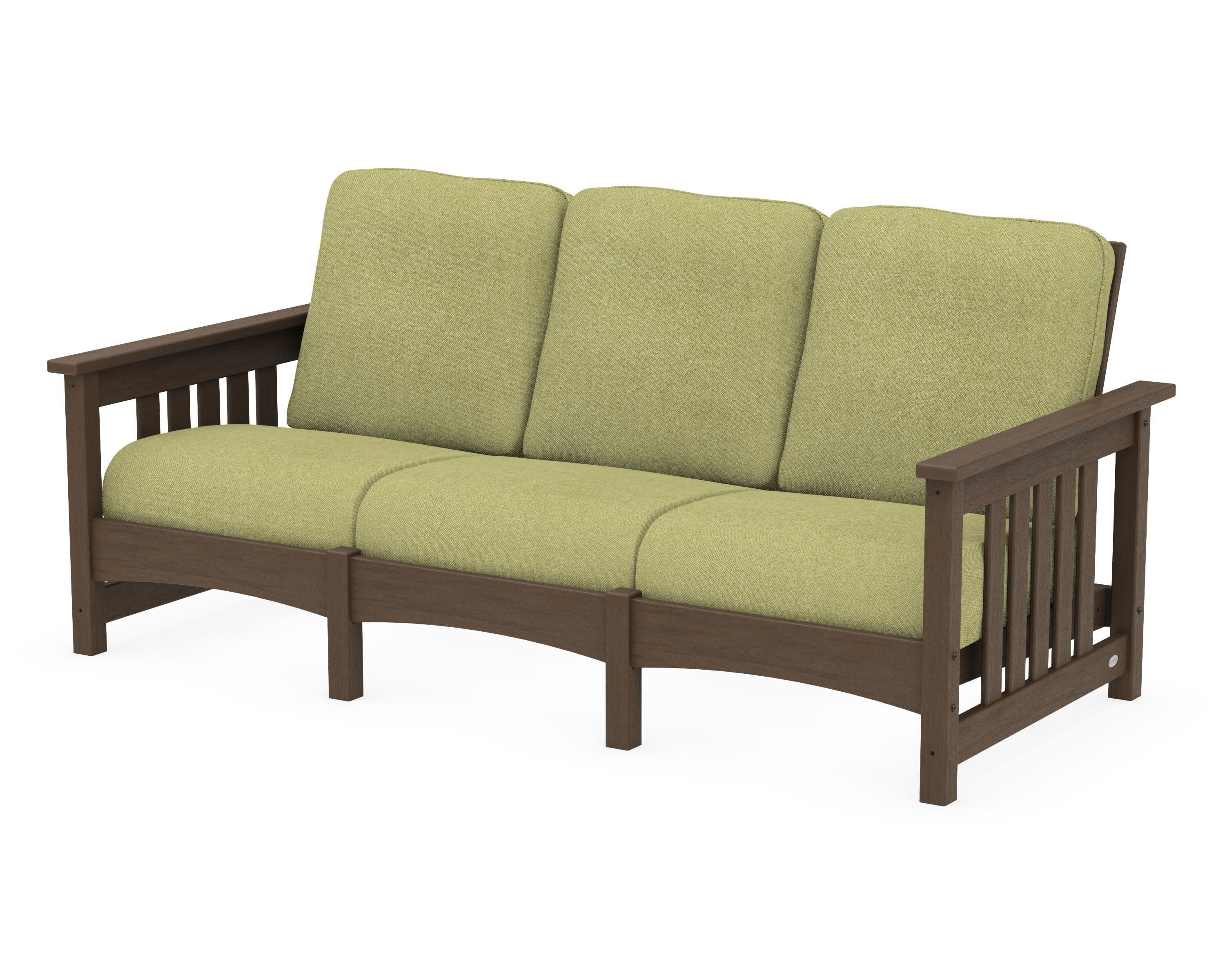 Club Mission Sofa in Kona / Chartreuse Boucle
