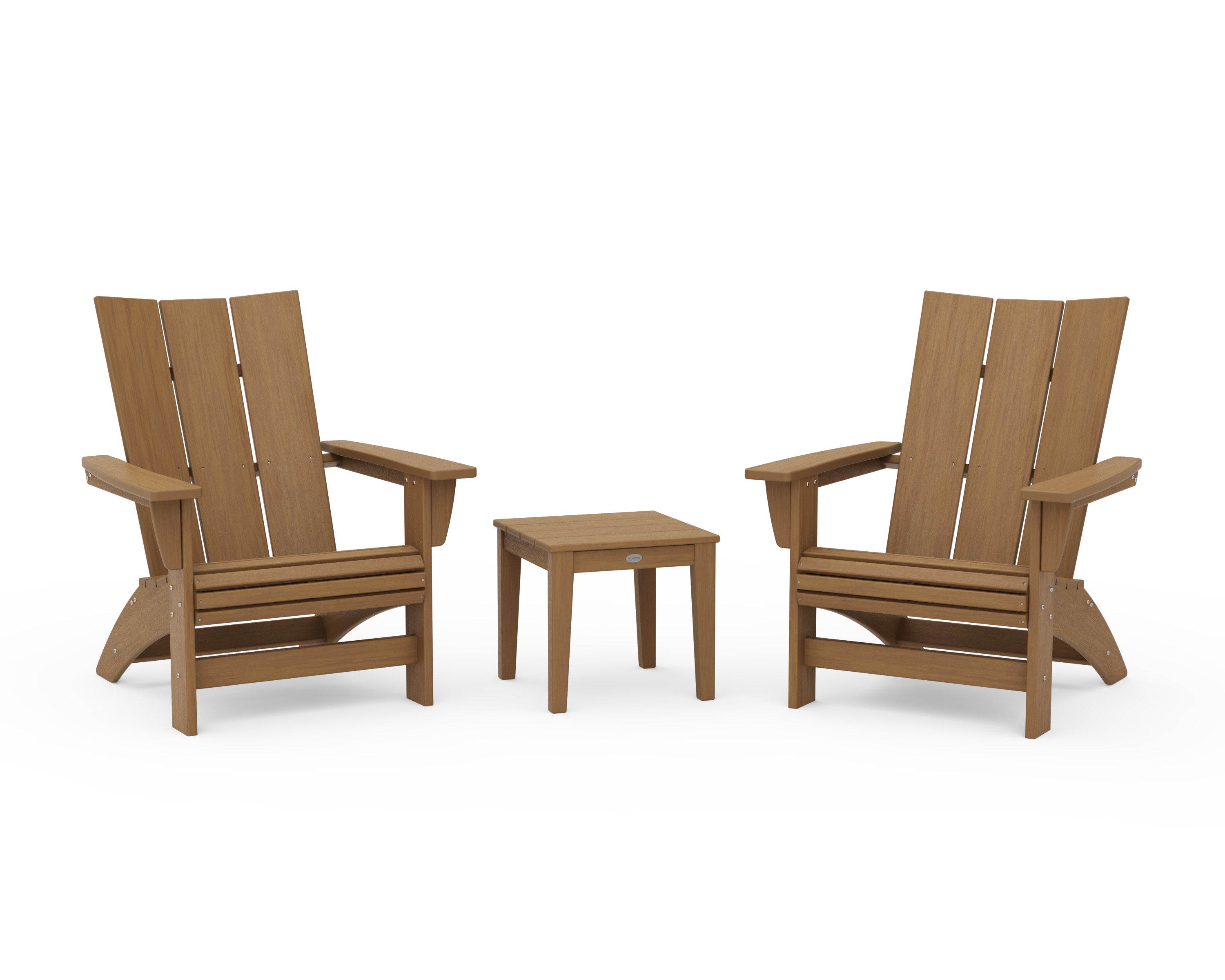 3-Piece Modern Grand Adirondack Set in Natural