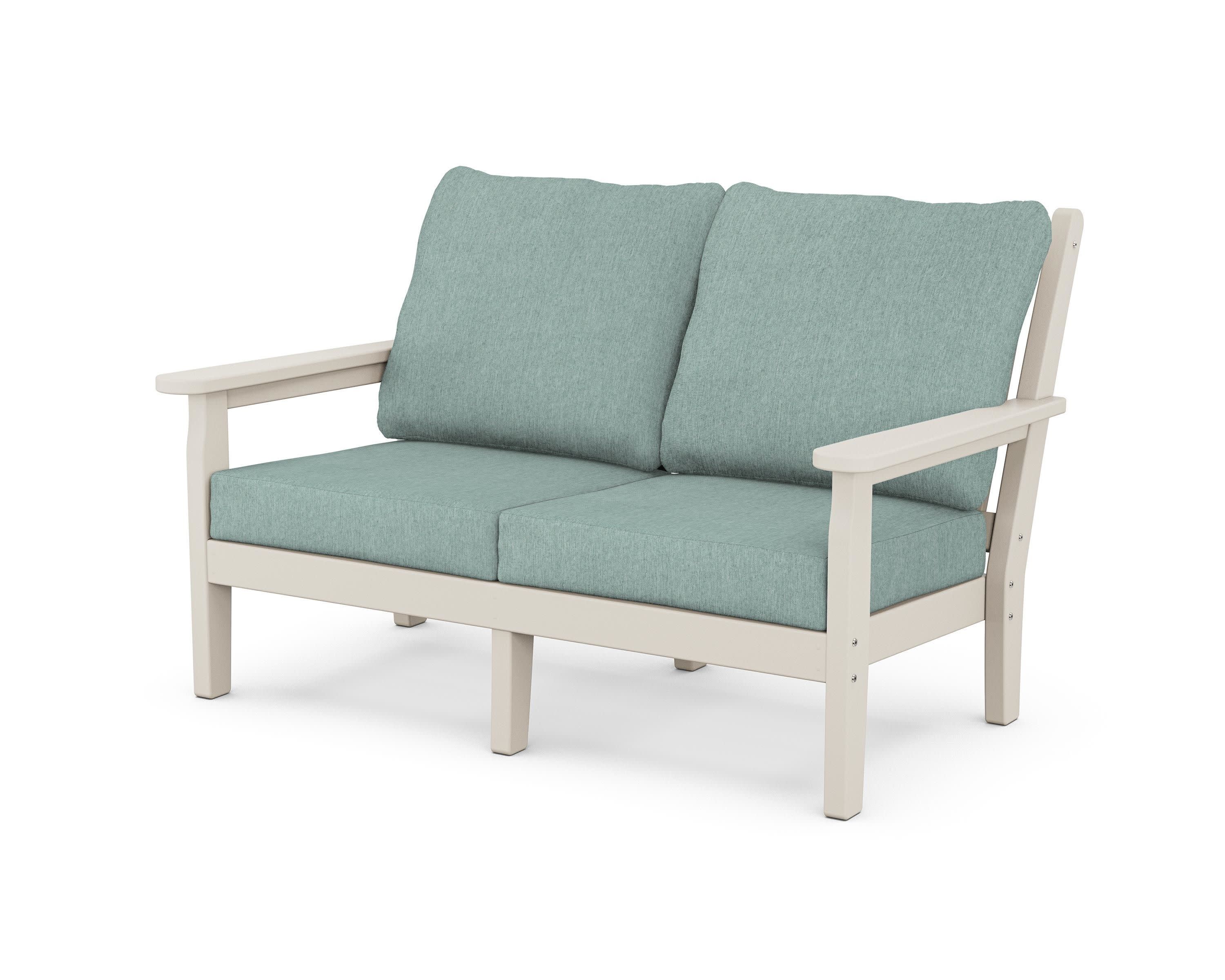 Chippendale Deep Seating Loveseat in Sand / Glacier Spa