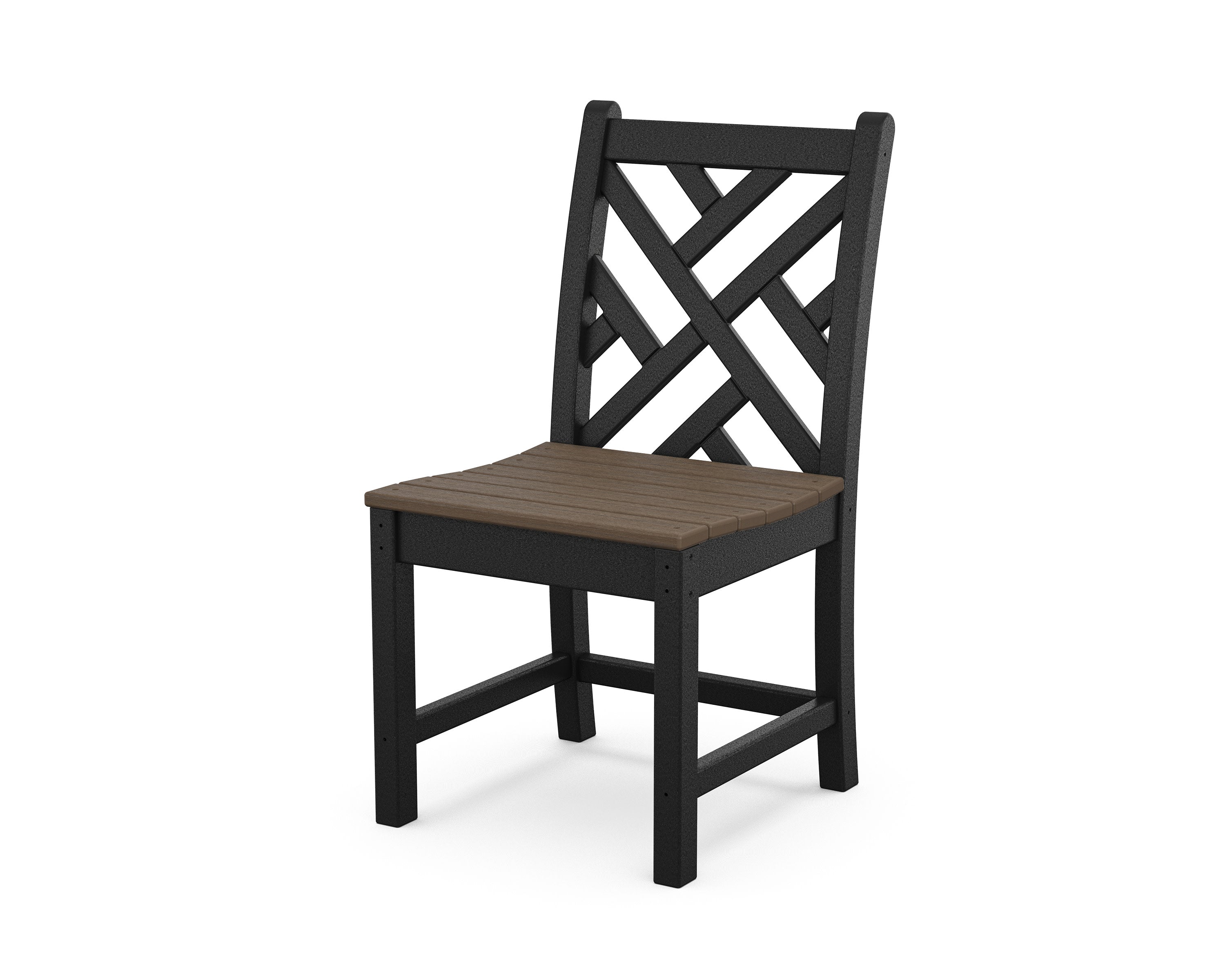 Chippendale Dining Side Chair in Black / Kona