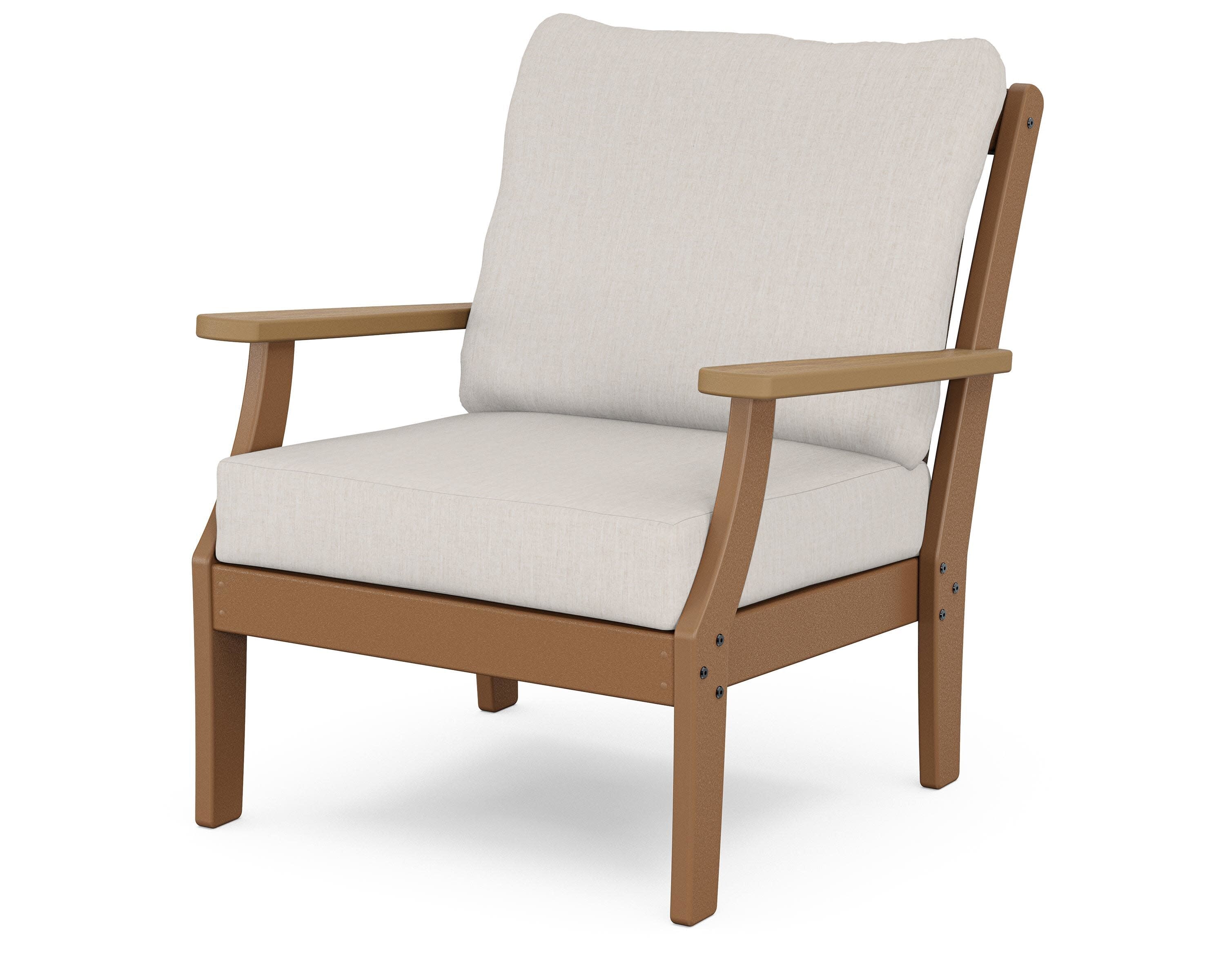 Braxton Deep Seating Chair in Teak / Natural / Cast Ash