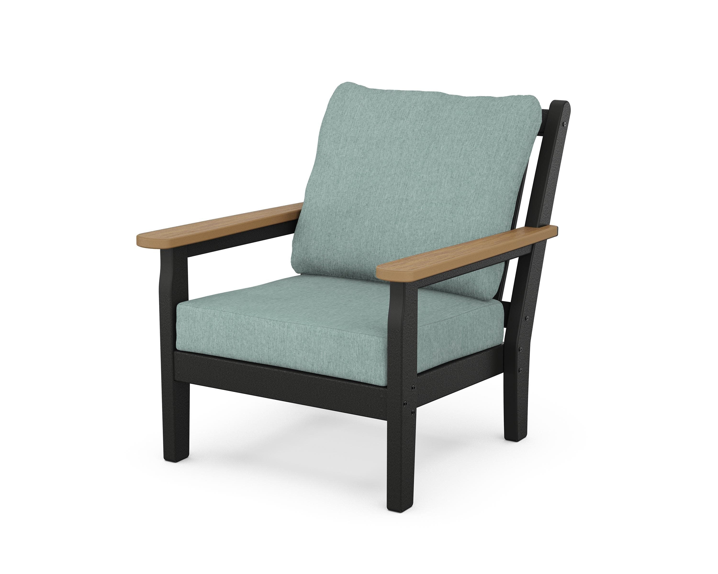 Chippendale Deep Seating Chair in Black / Natural / Glacier Spa
