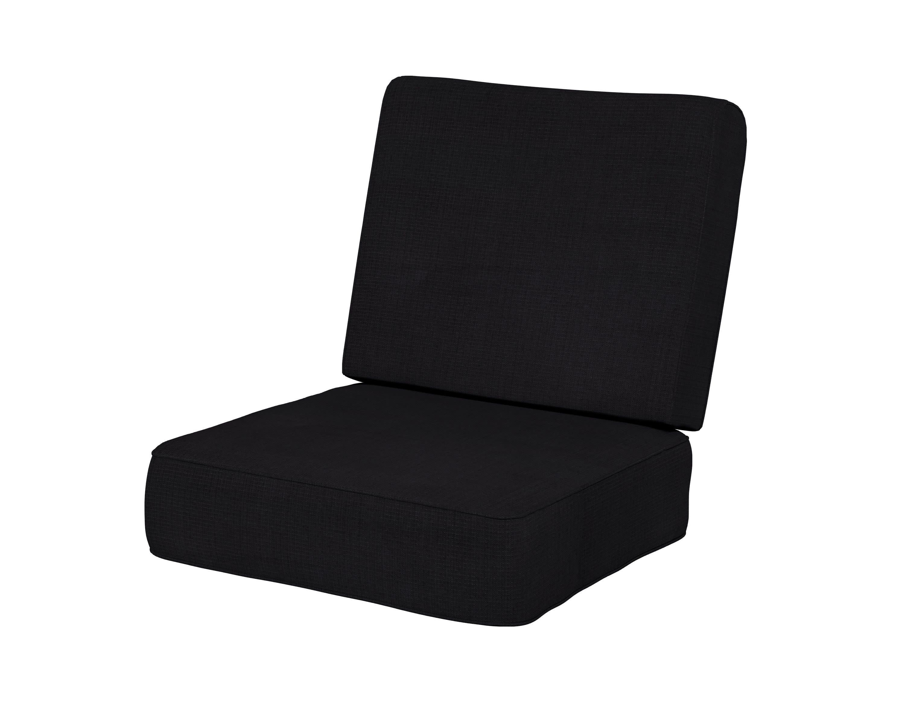 Ateeva Harbour Seat and Back Cushion in Midnight Linen