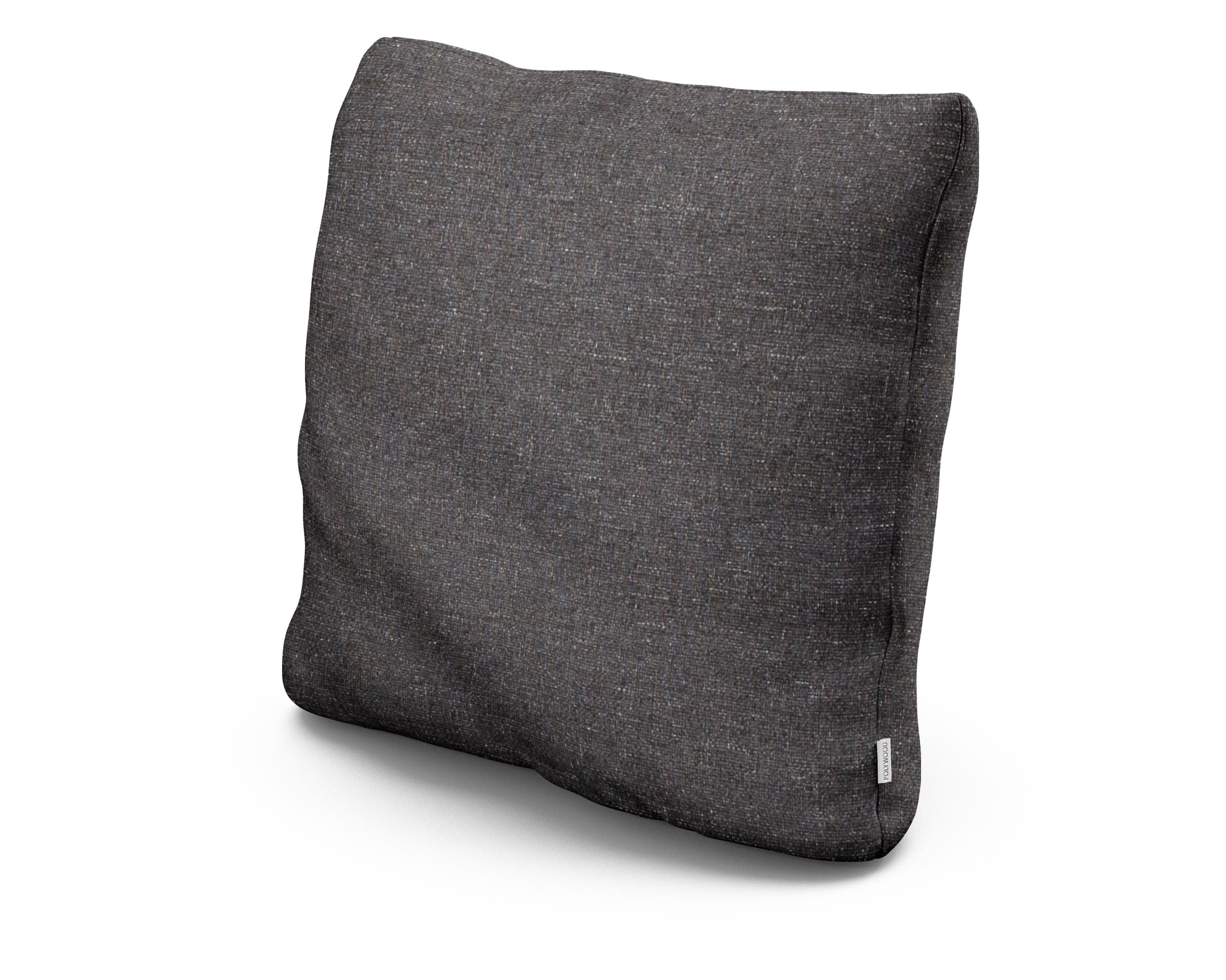 22" Outdoor Throw Pillow in Ash Charcoal