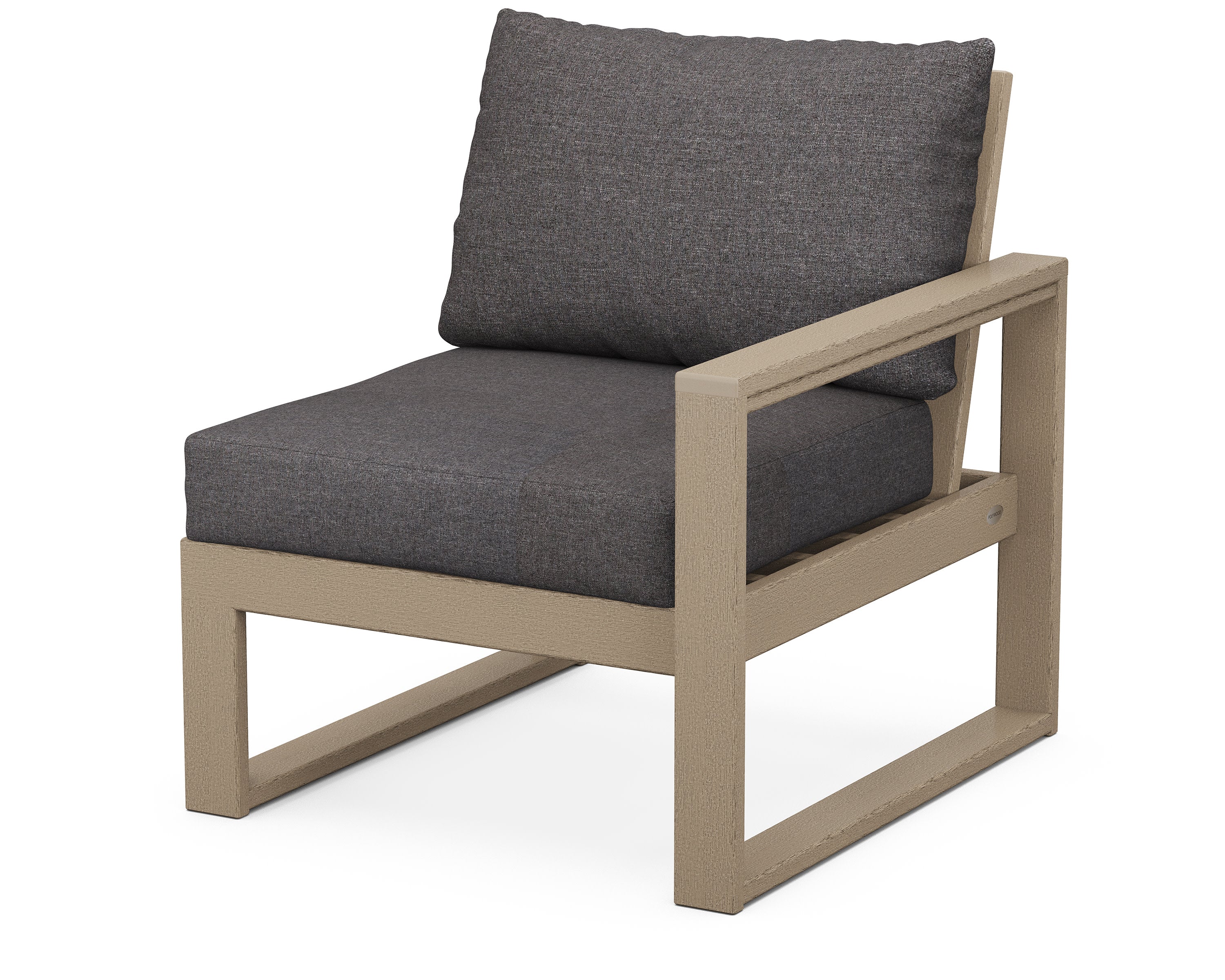 EDGE Modular Right Arm Chair in Vintage Sahara / Ash Charcoal