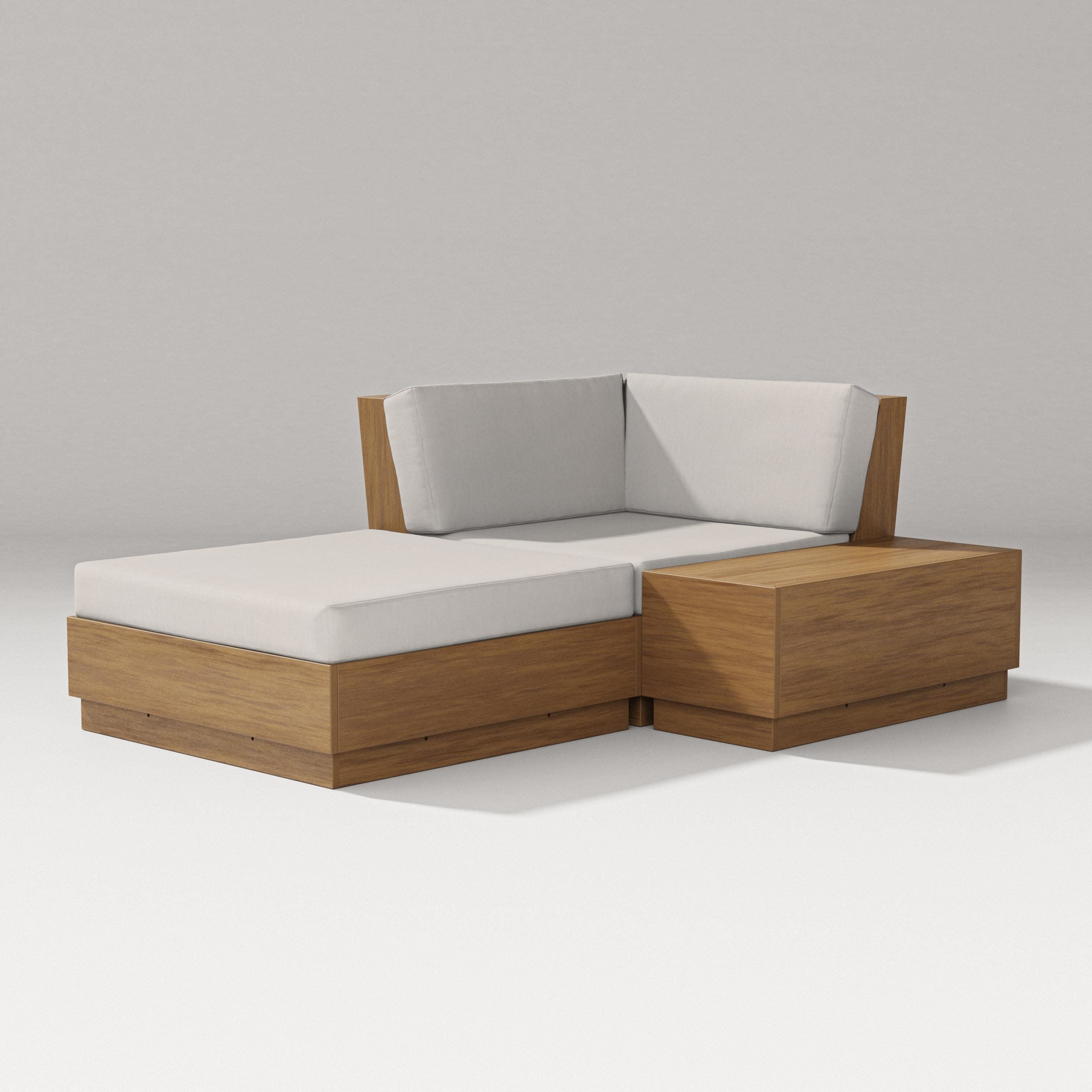 Elevate Corner Chaise in Natural / Cast Ash
