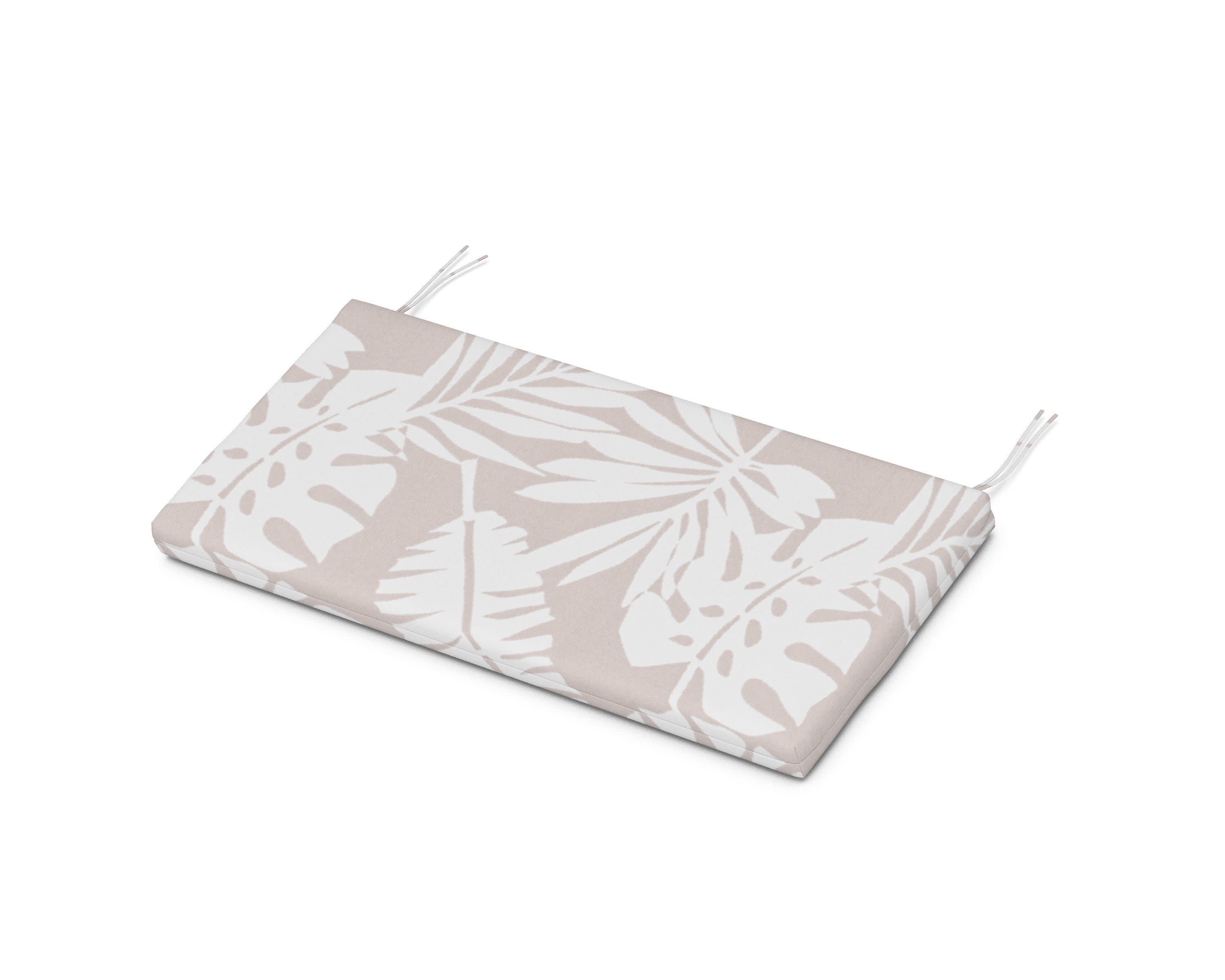 Kids Bench Seat Pad in Leaf Dune Burlap
