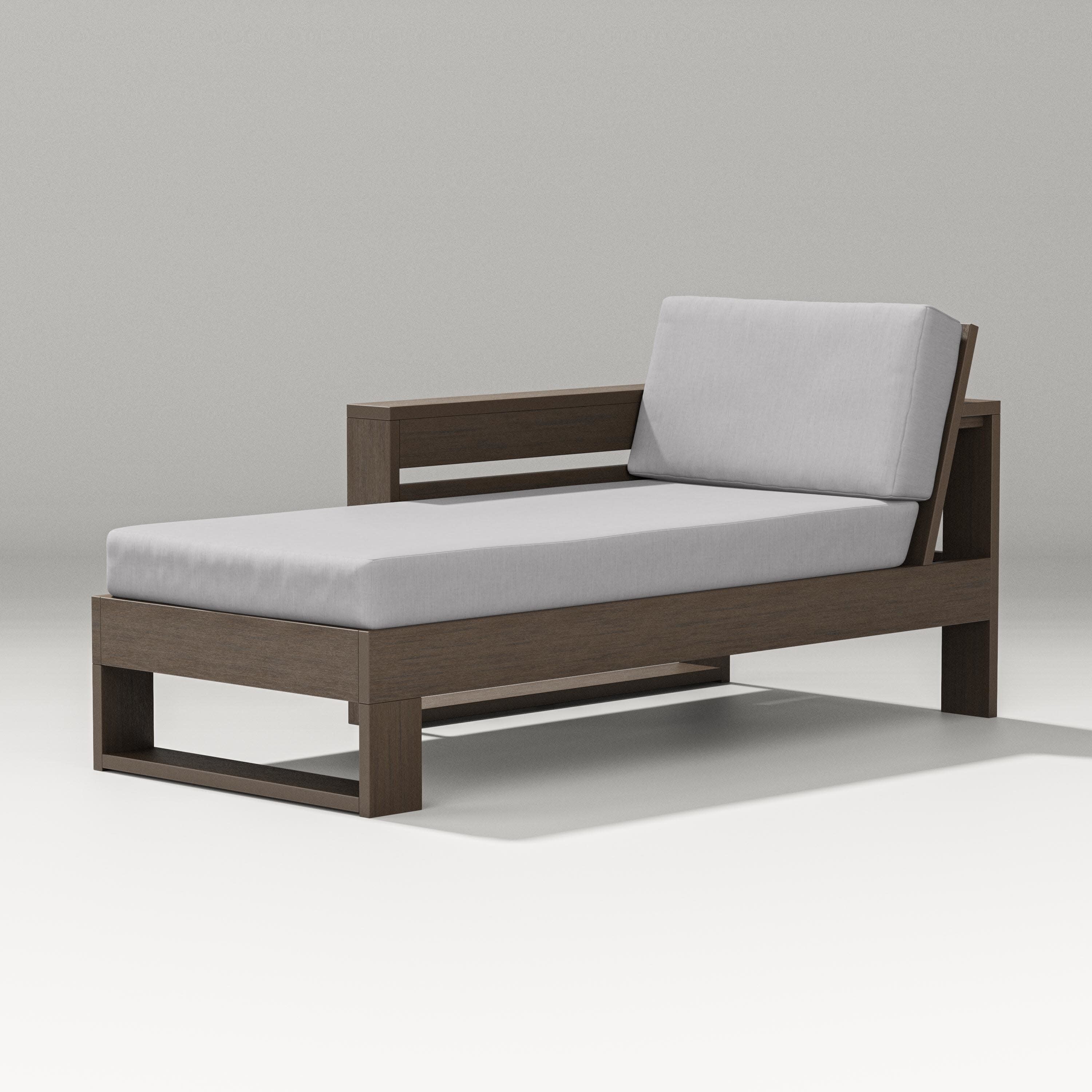 Latitude Modular Left Arm Chaise in Kona / Granite