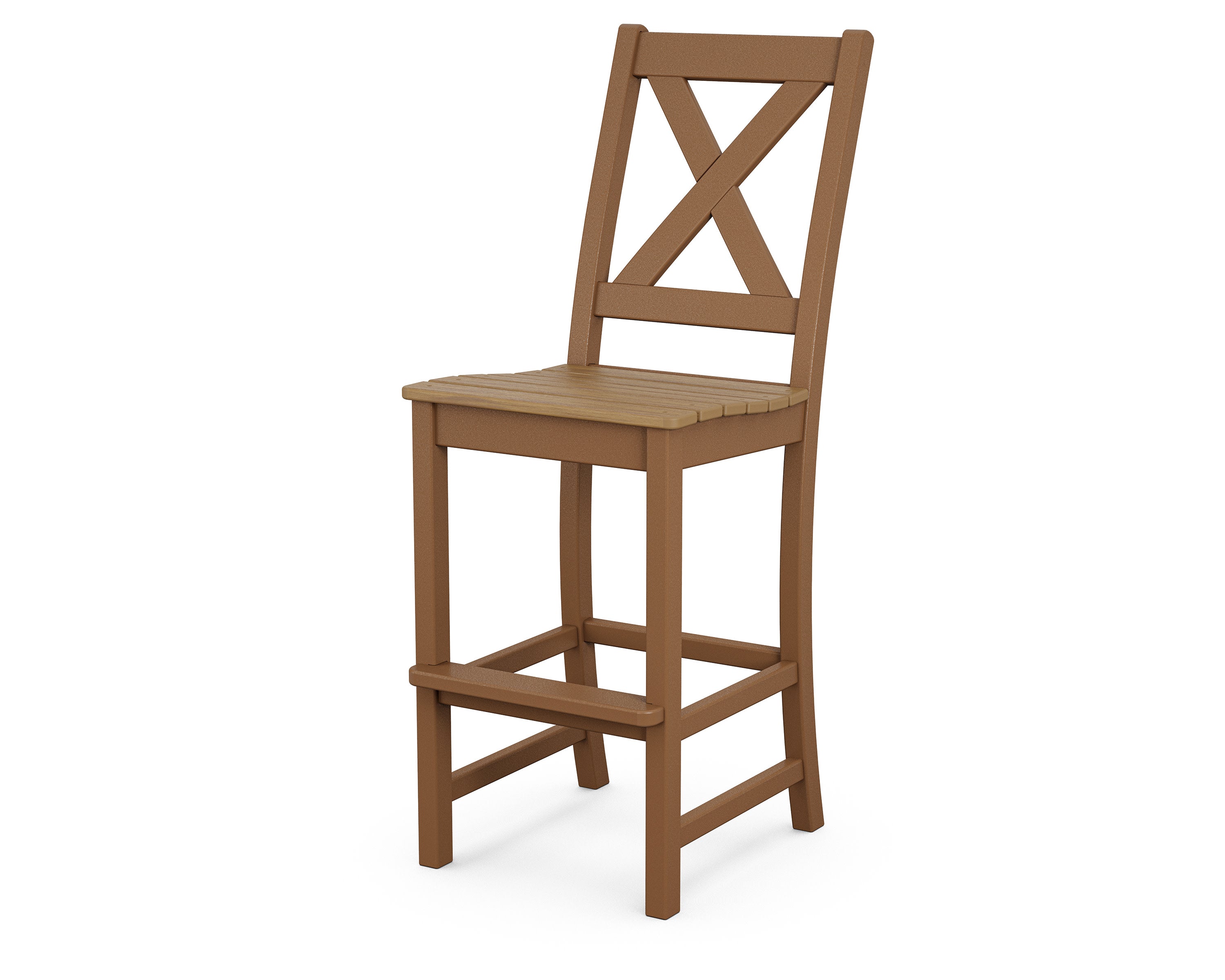 Braxton Bar Side Chair in Teak / Natural