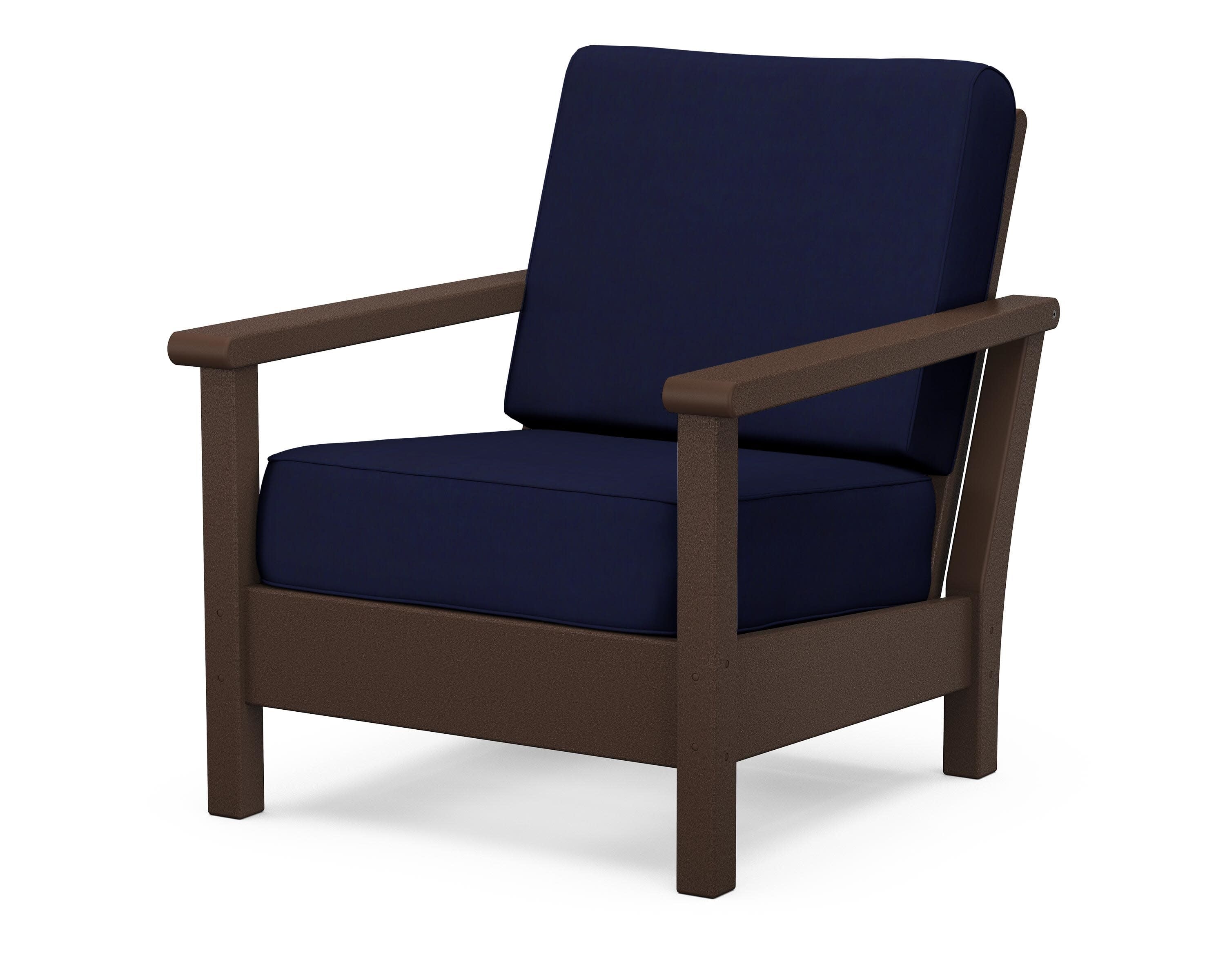 Harbour Deep Seating Chair in Mahogany / Navy
