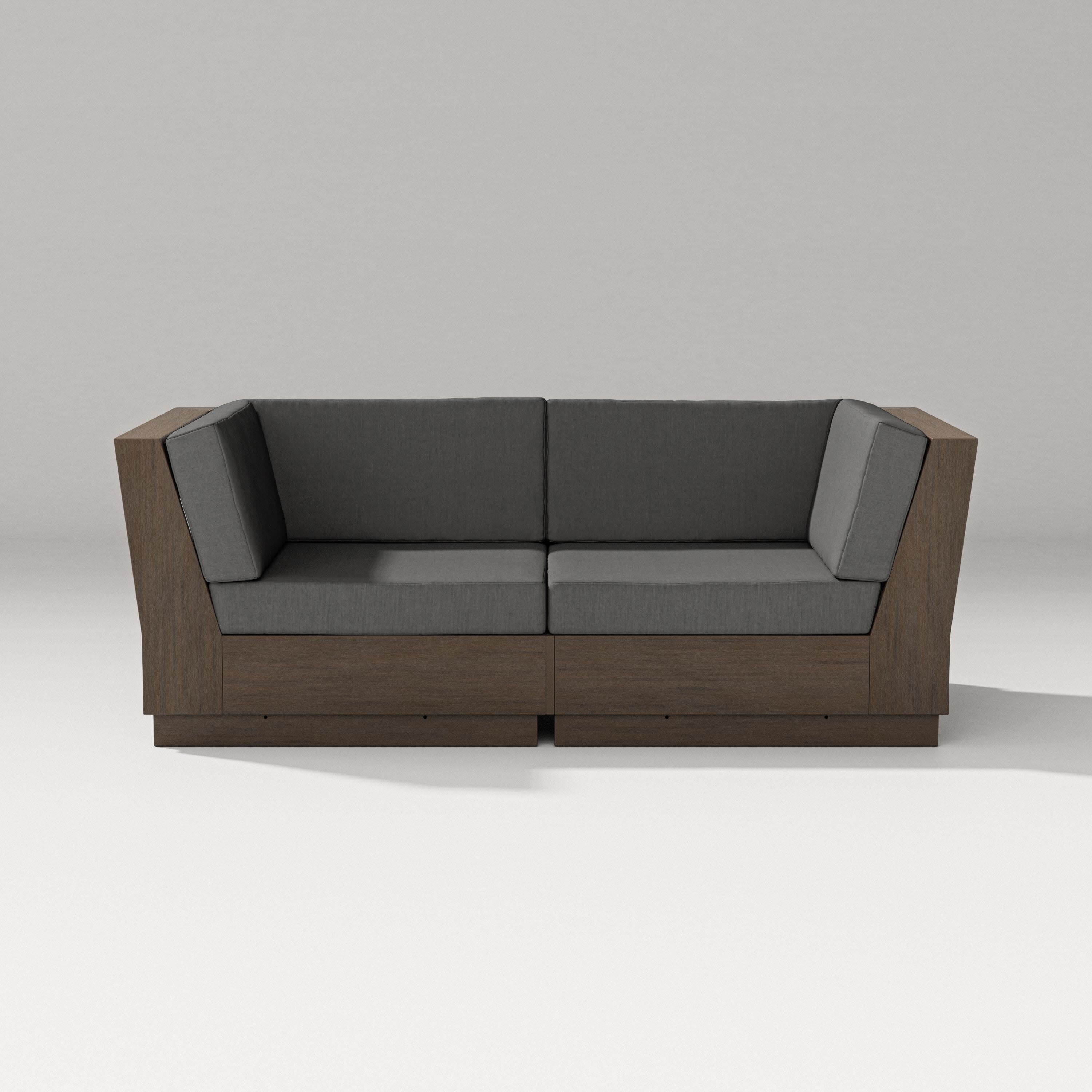 Elevate Loveseat Sectional in Kona / Spectrum Carbon