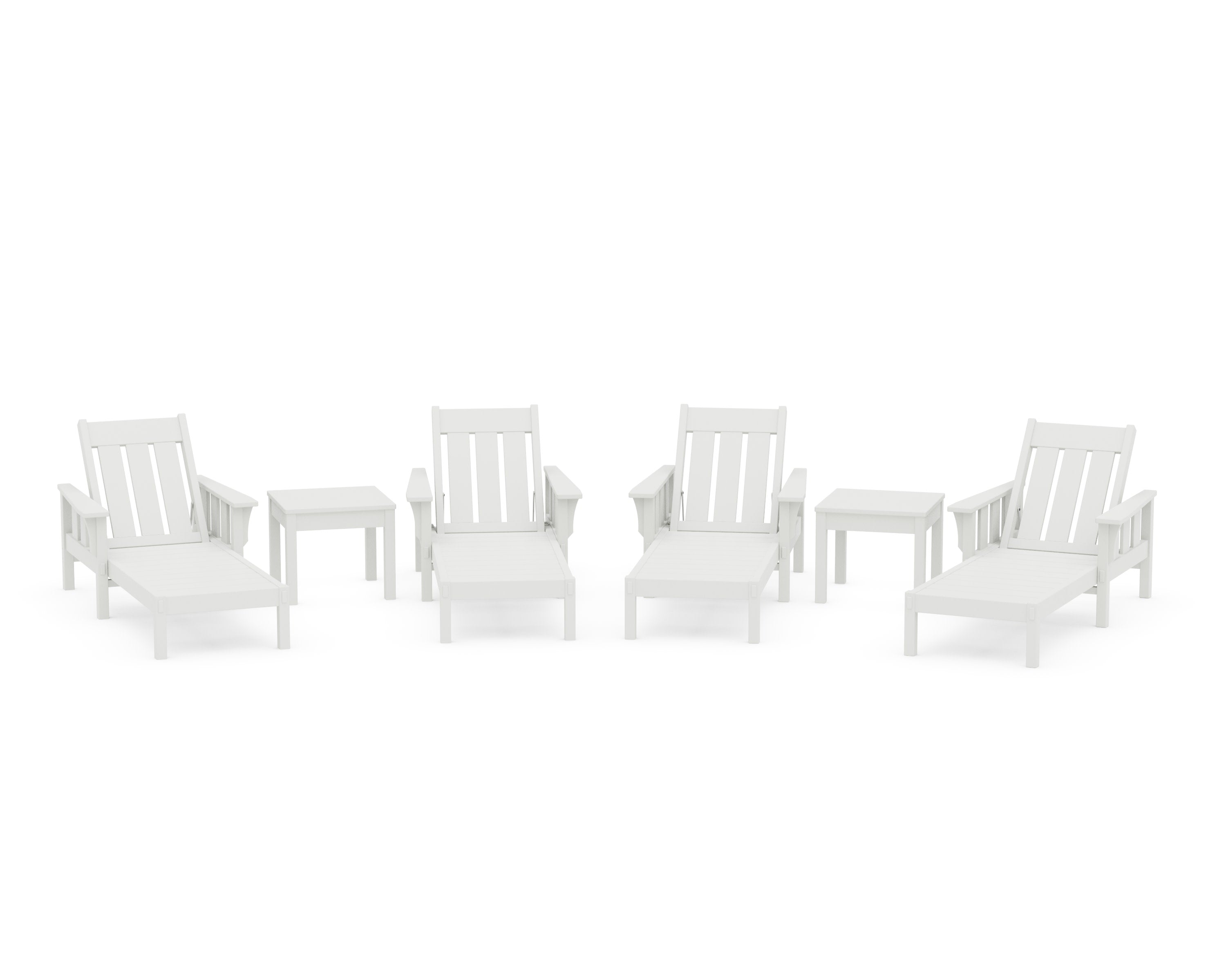 Acadia 6-Piece Chaise Set in Vintage White
