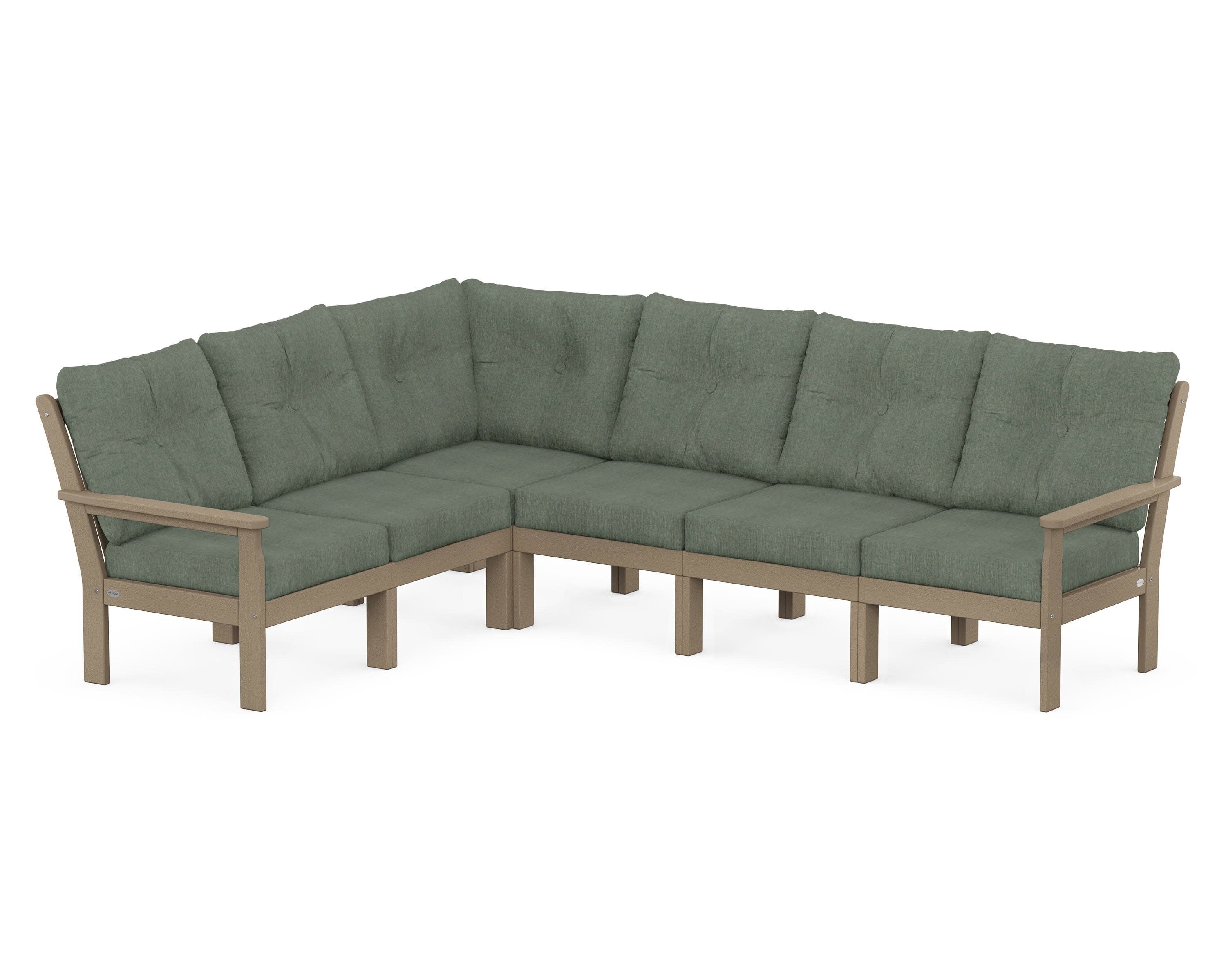 Vineyard 6-Piece Sectional in Vintage Sahara / Cast Sage