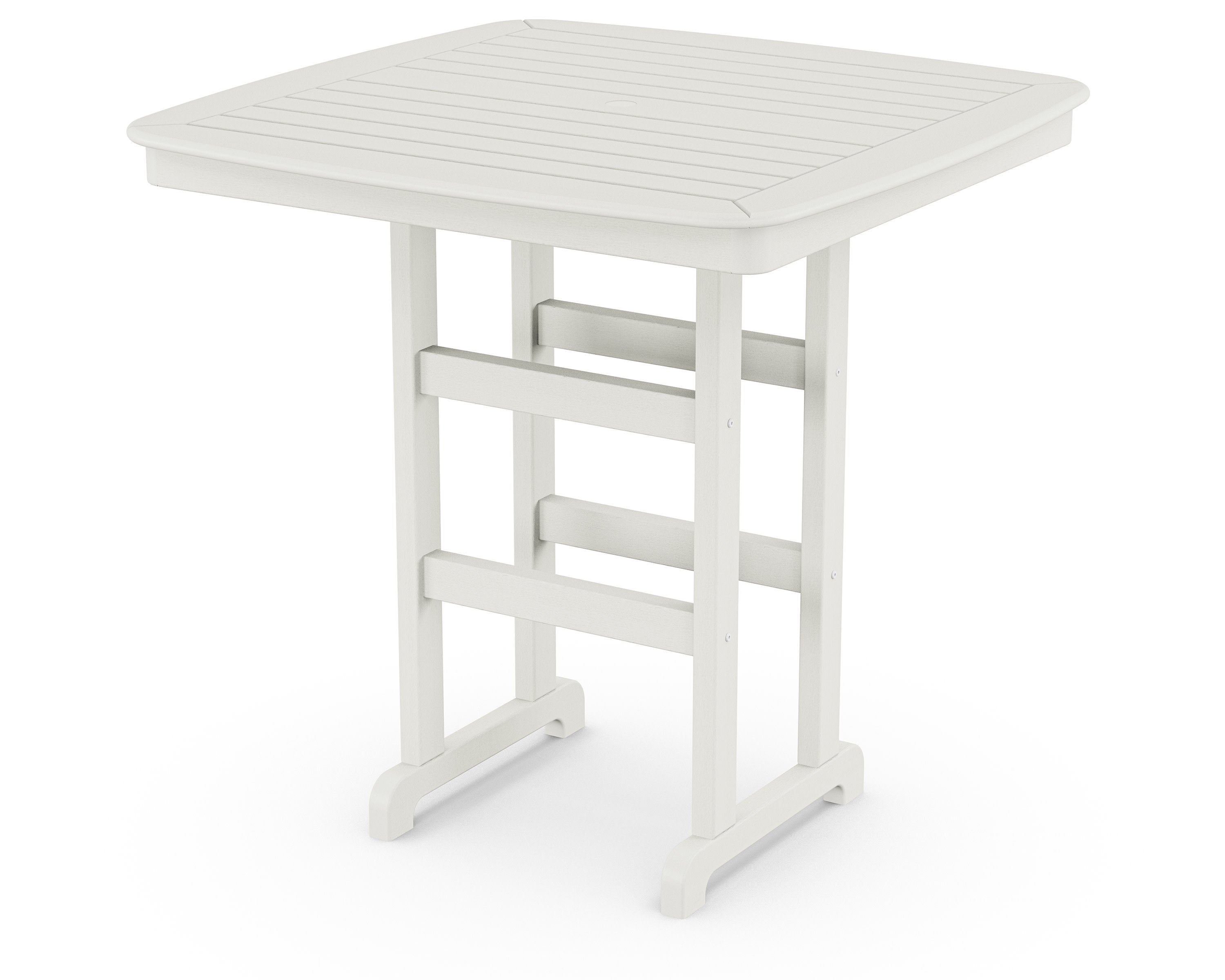 Nautical 44" Bar Table in Vintage White