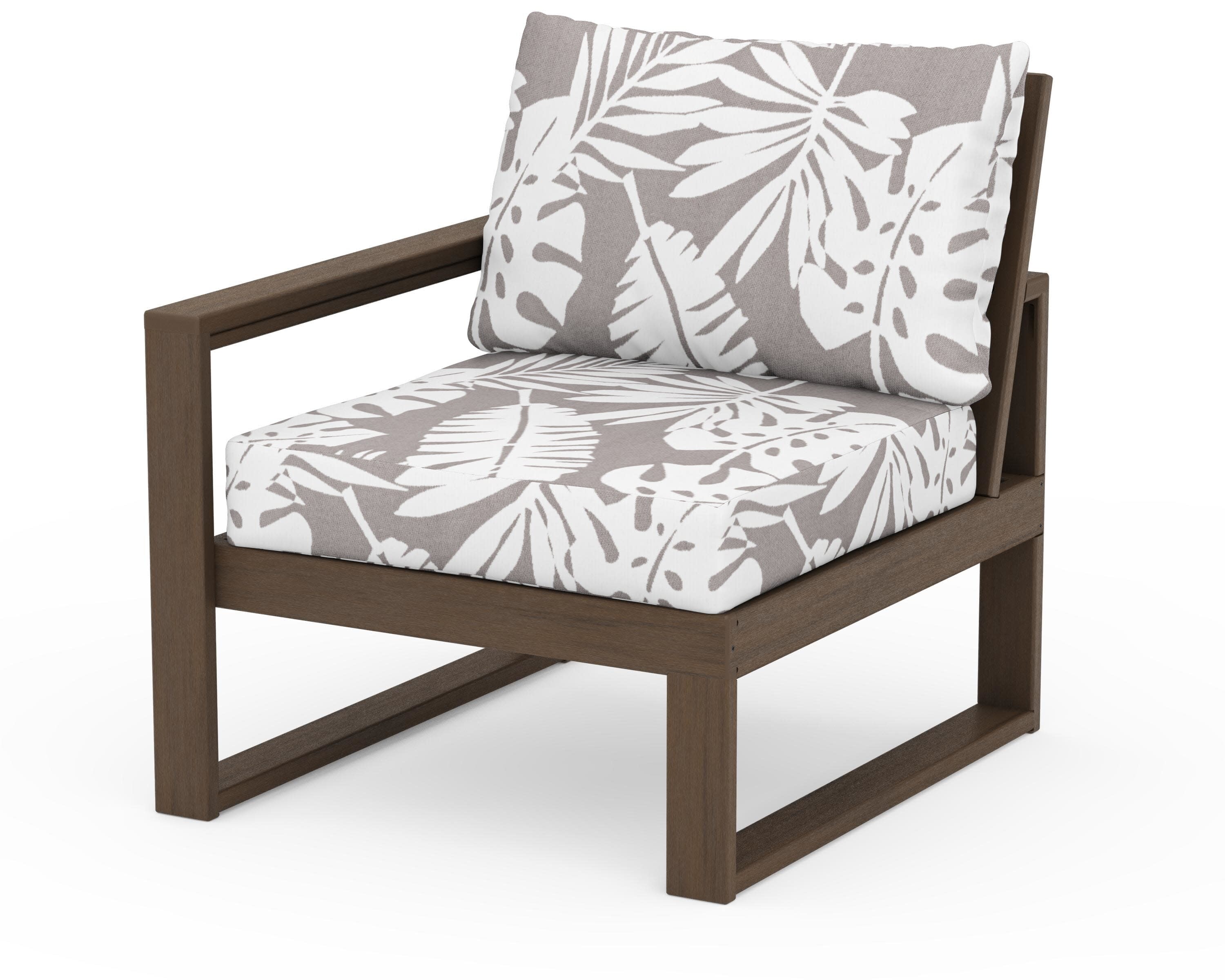 EDGE Modular Left Arm Chair in Kona / Leaf Grey Mist