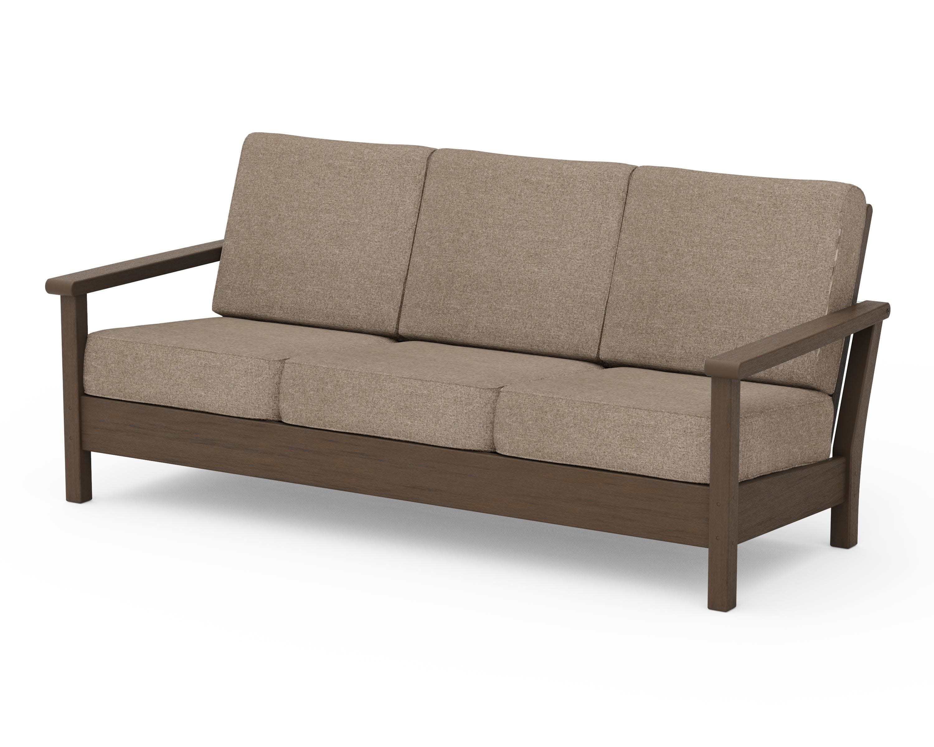 Harbour Deep Seating Sofa in Kona / Spiced Burlap