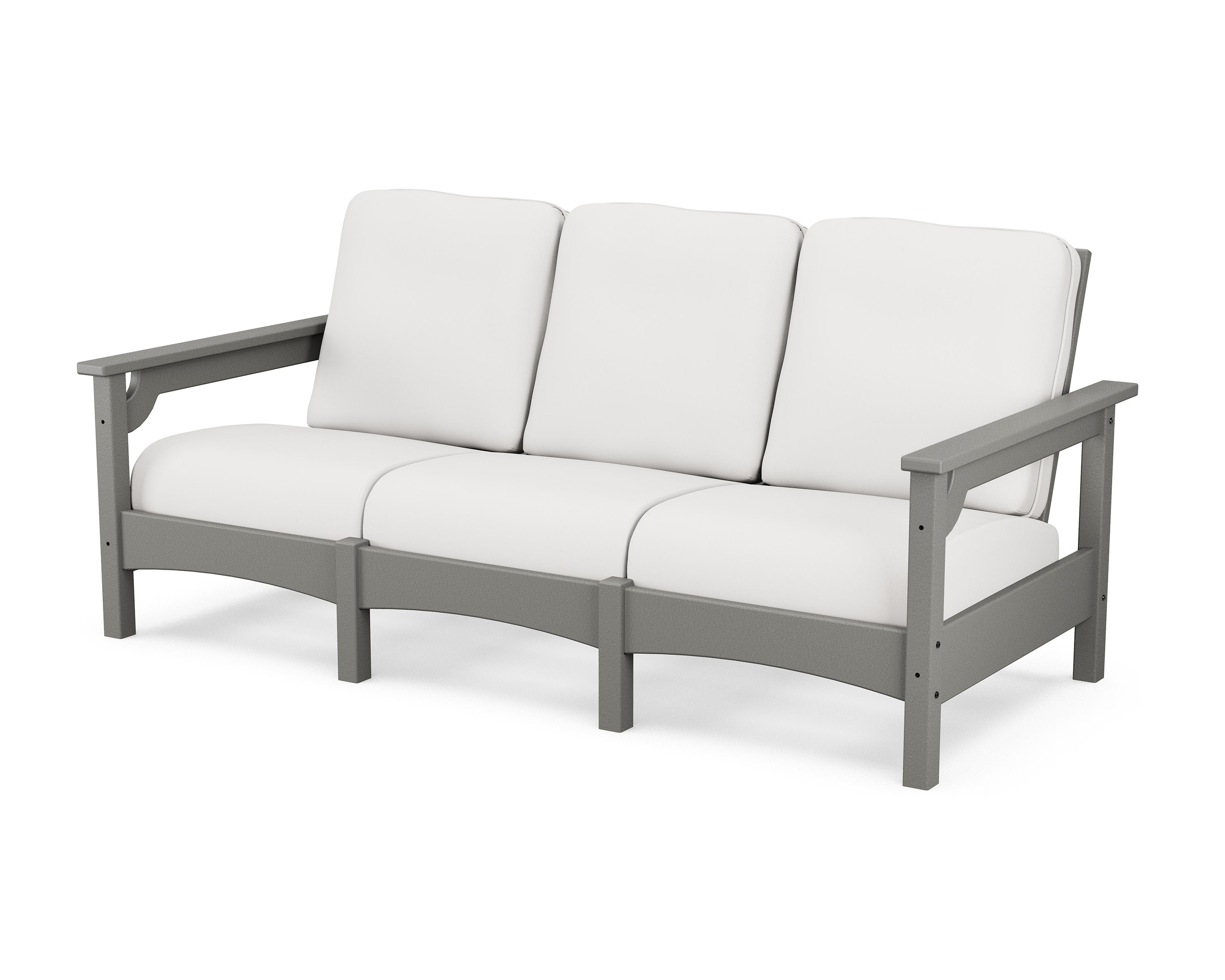 Club Sofa in Slate Grey / Natural Linen