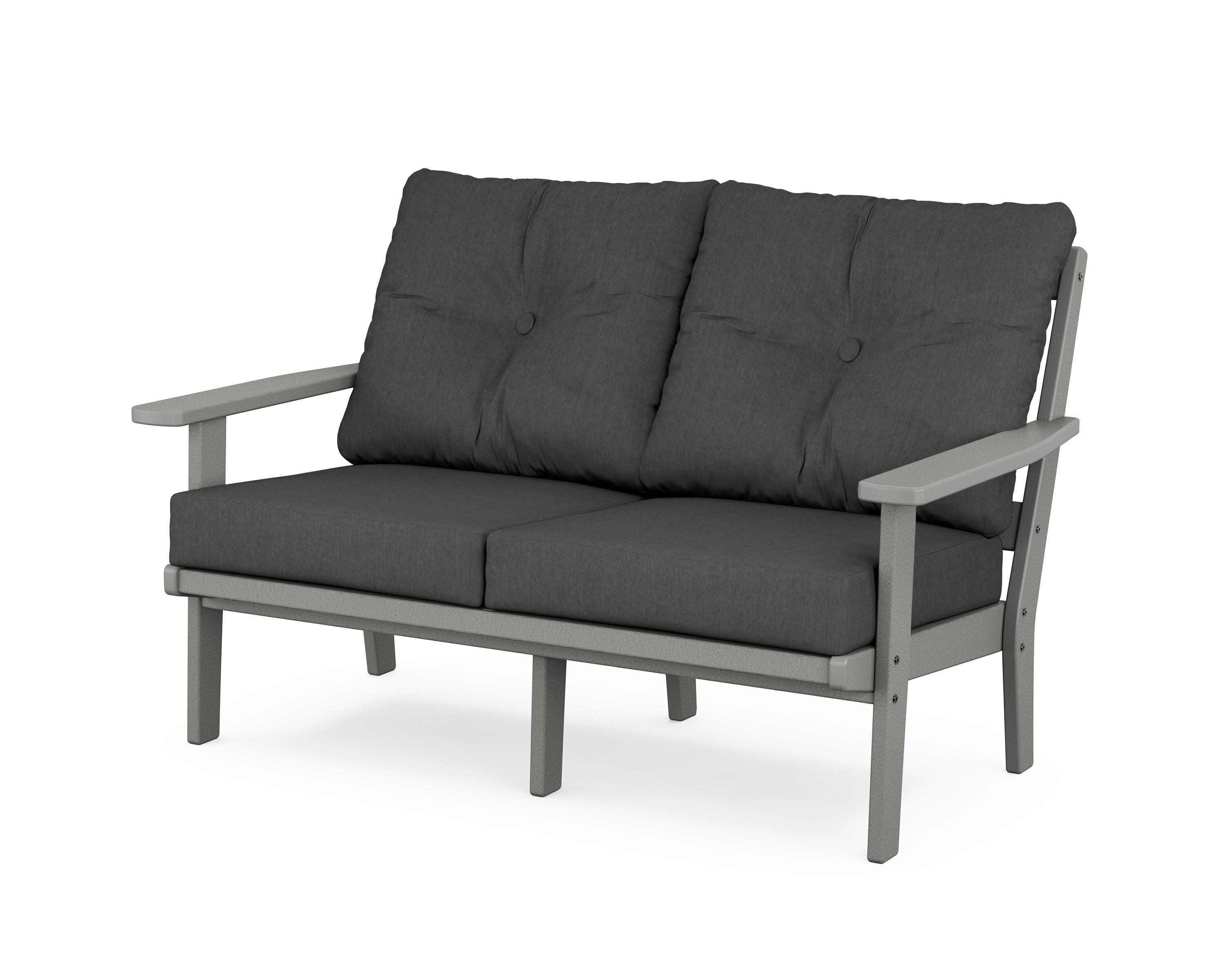Oxford Deep SeatingLoveseat in Slate Grey / Spectrum Carbon