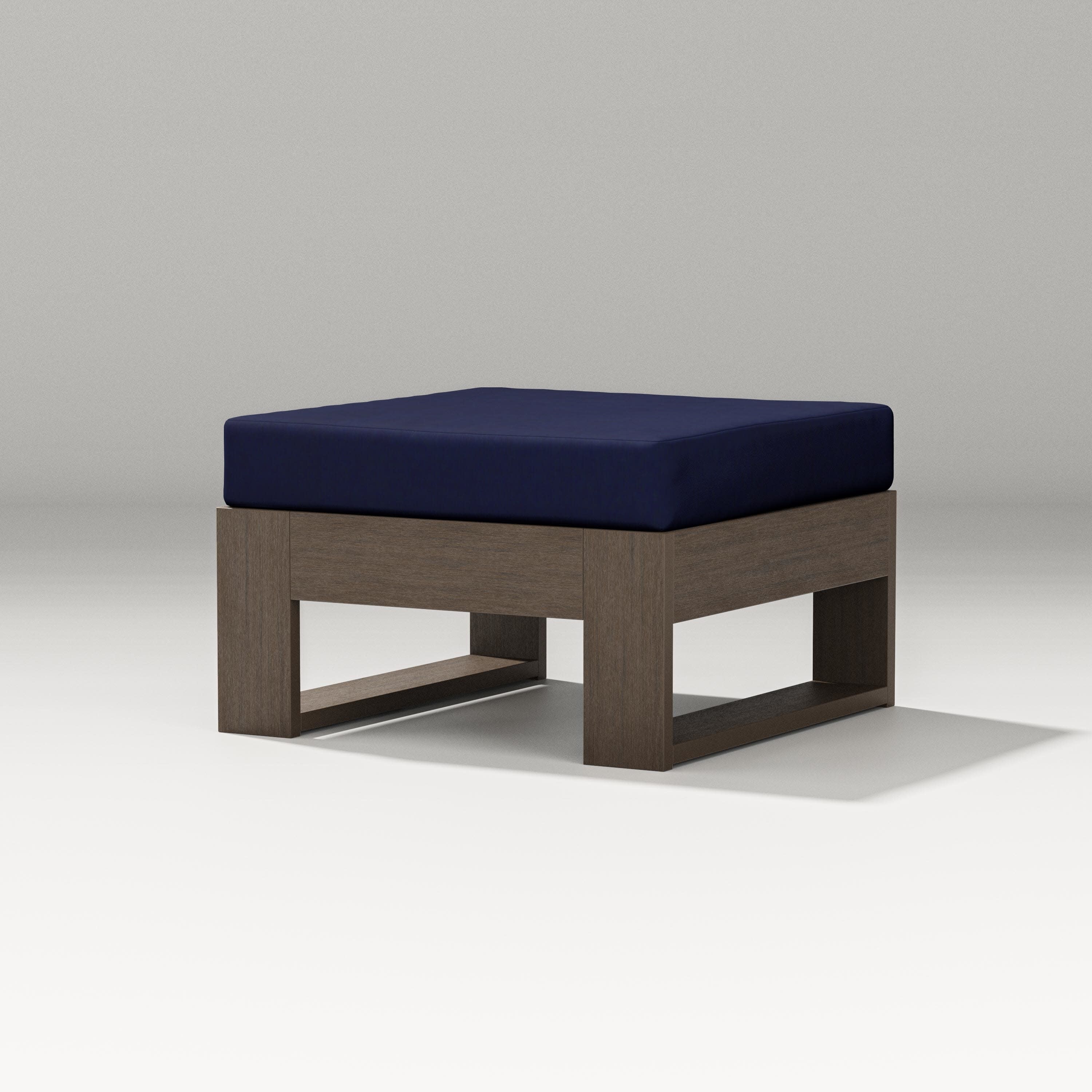 Latitude Lounge Ottoman in Kona / Navy