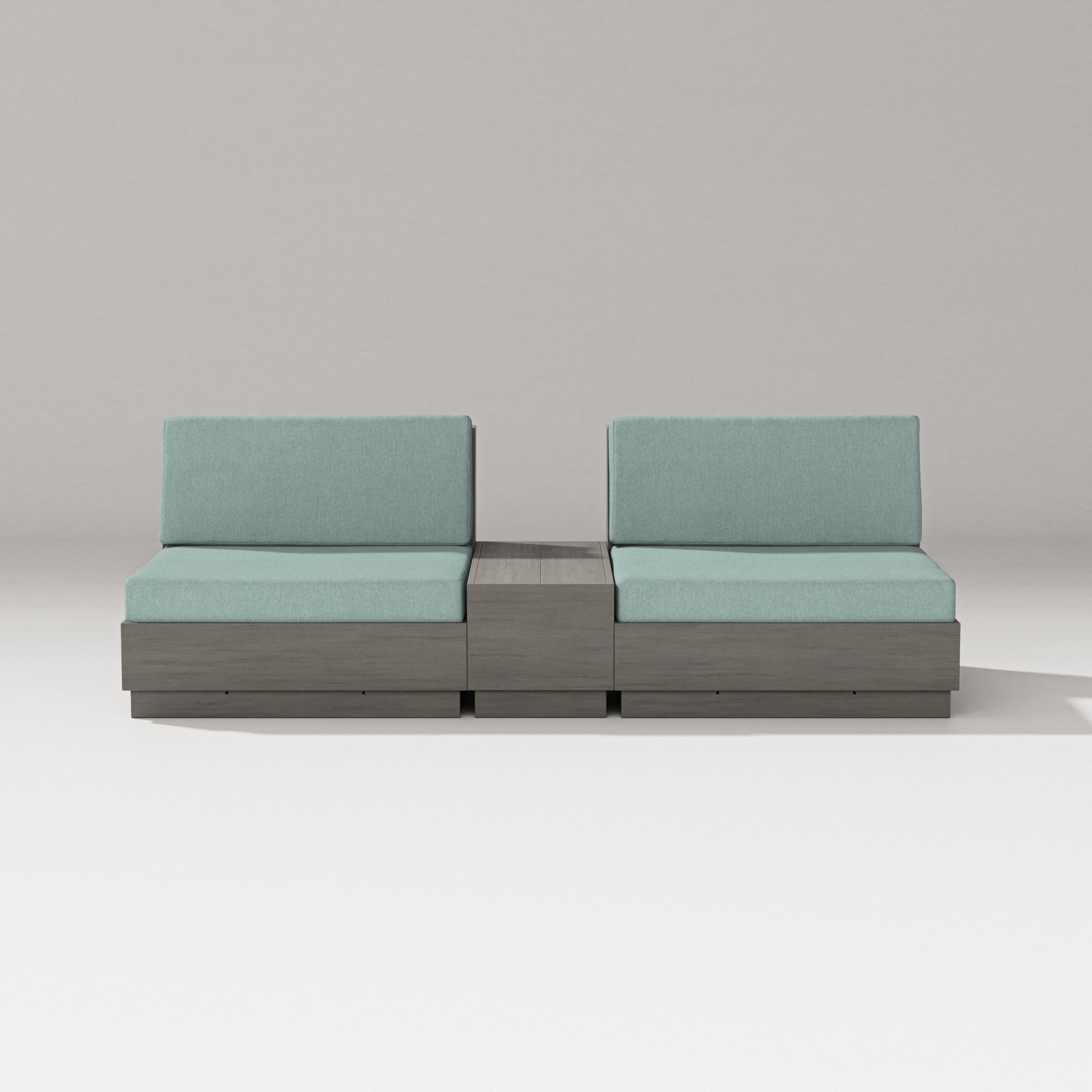 Elevate Lounge Chair Set in Driftwood / Glacier Spa