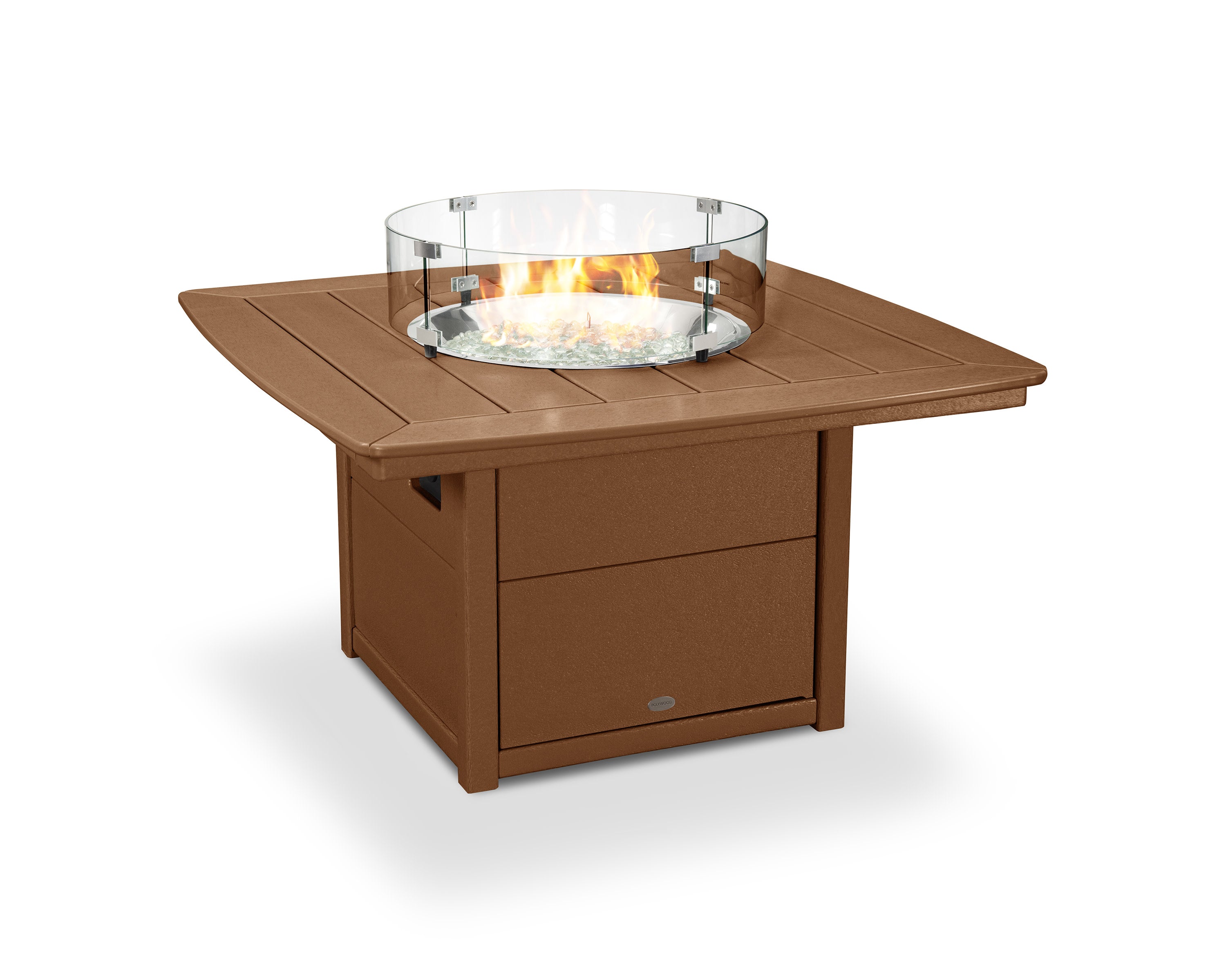 Nautical 42" Fire Pit Table in Teak