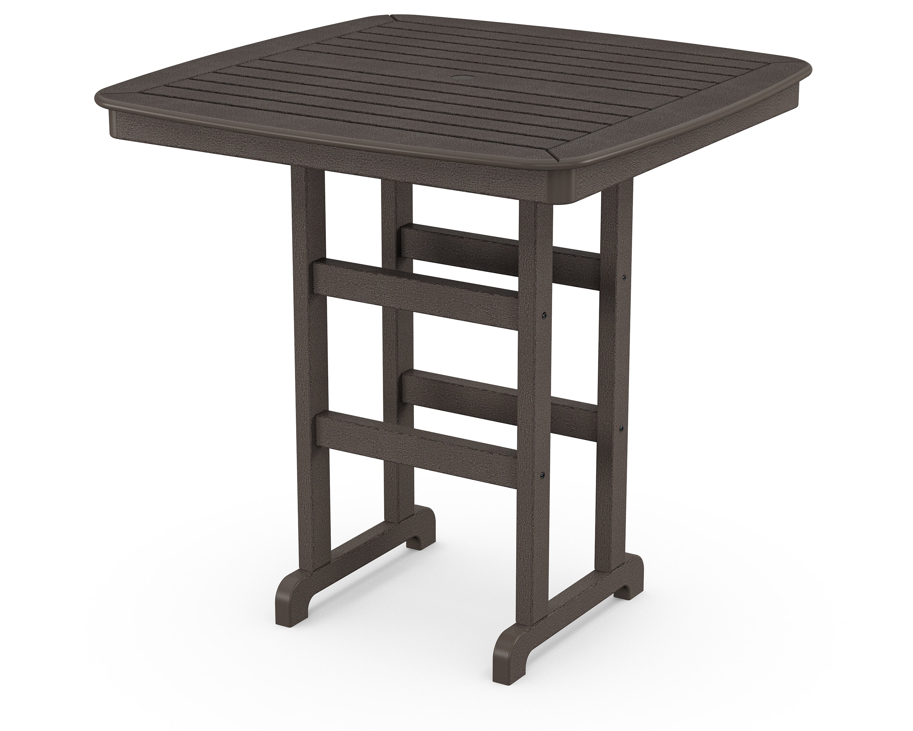 Nautical 44" Bar Table in Vintage Coffee