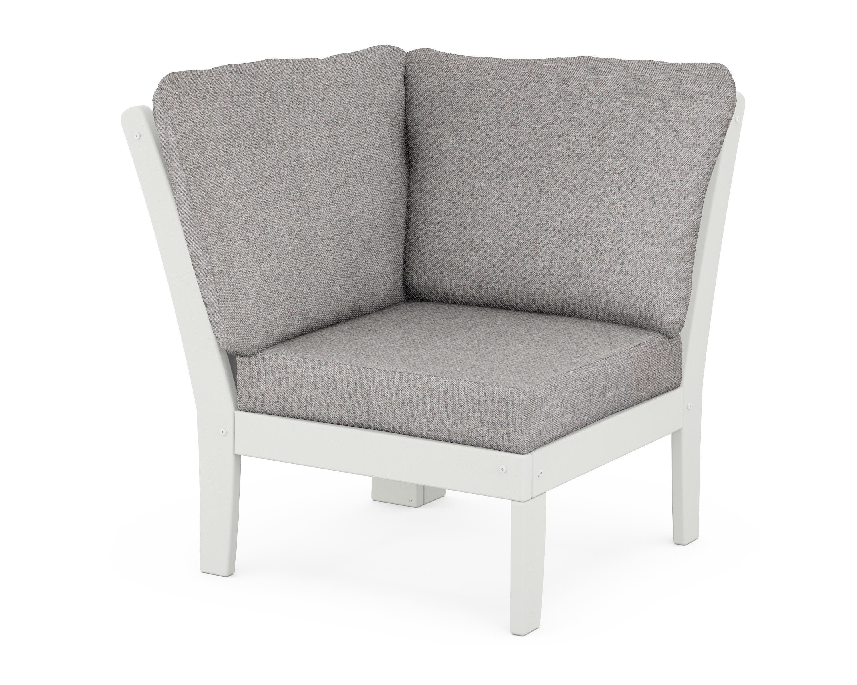 Braxton Modular Corner Chair in Vintage White / Grey Mist