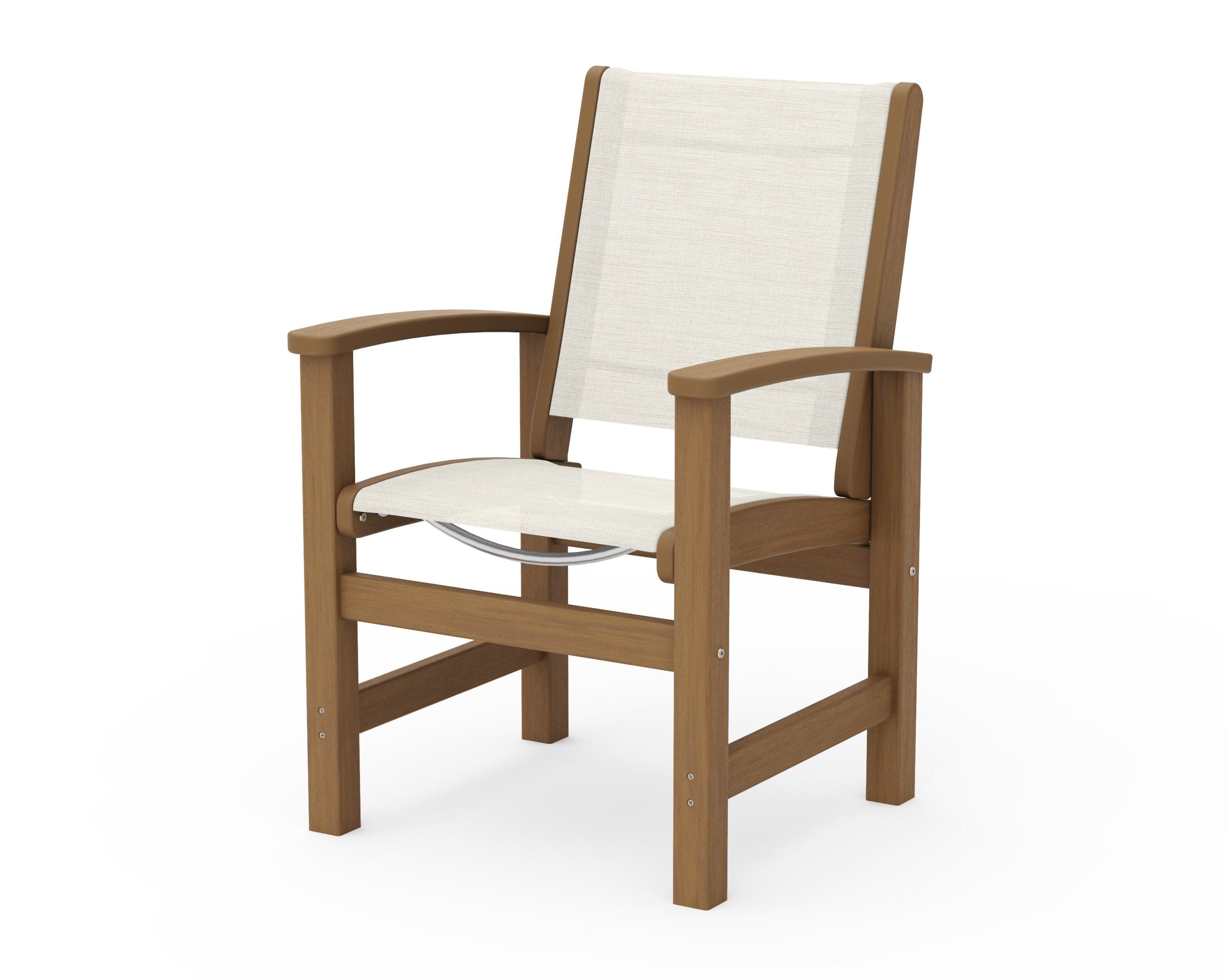 Coastal Dining Chair in Natural / Parchment Sling
