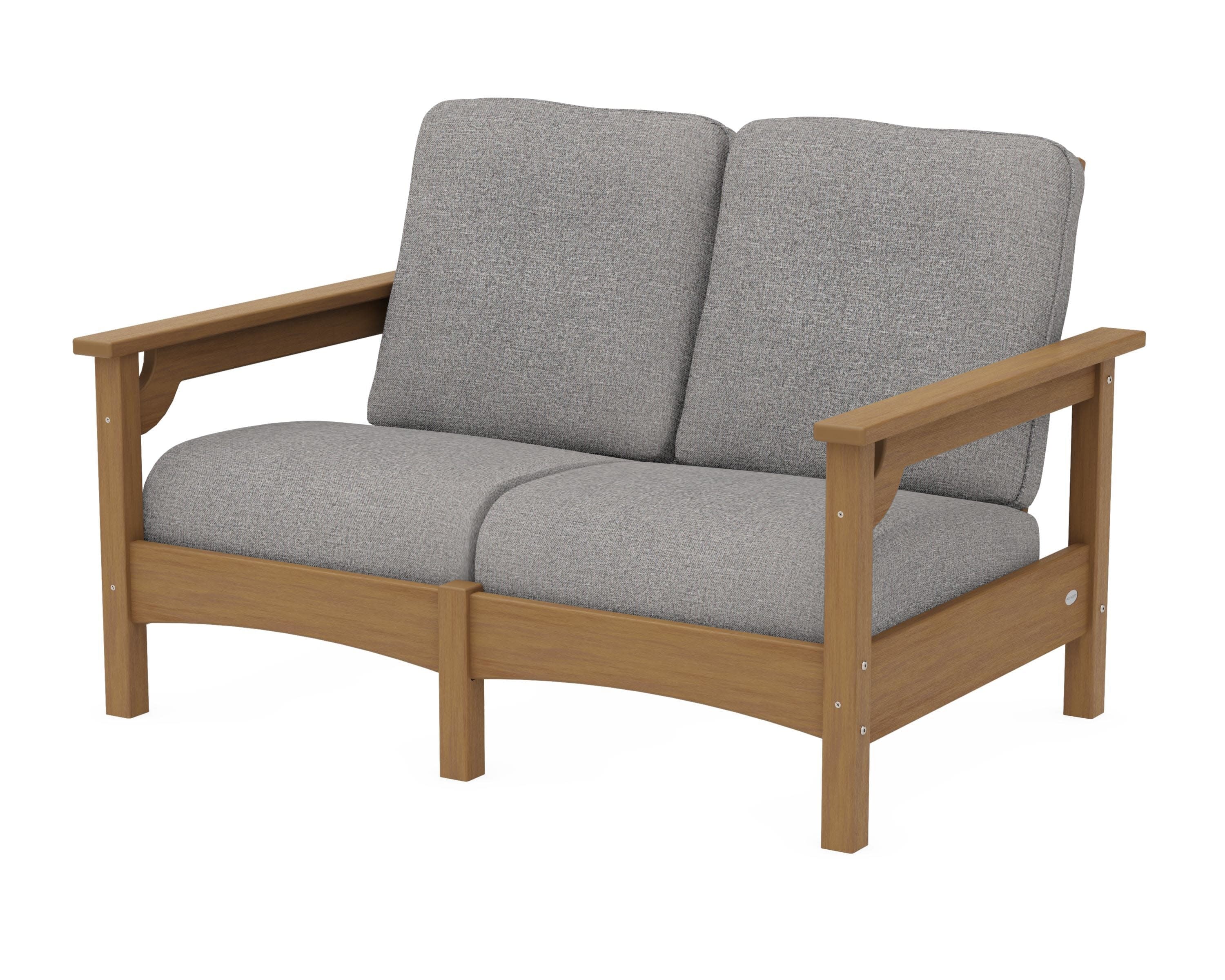 Club Loveseat in Natural / Grey Mist