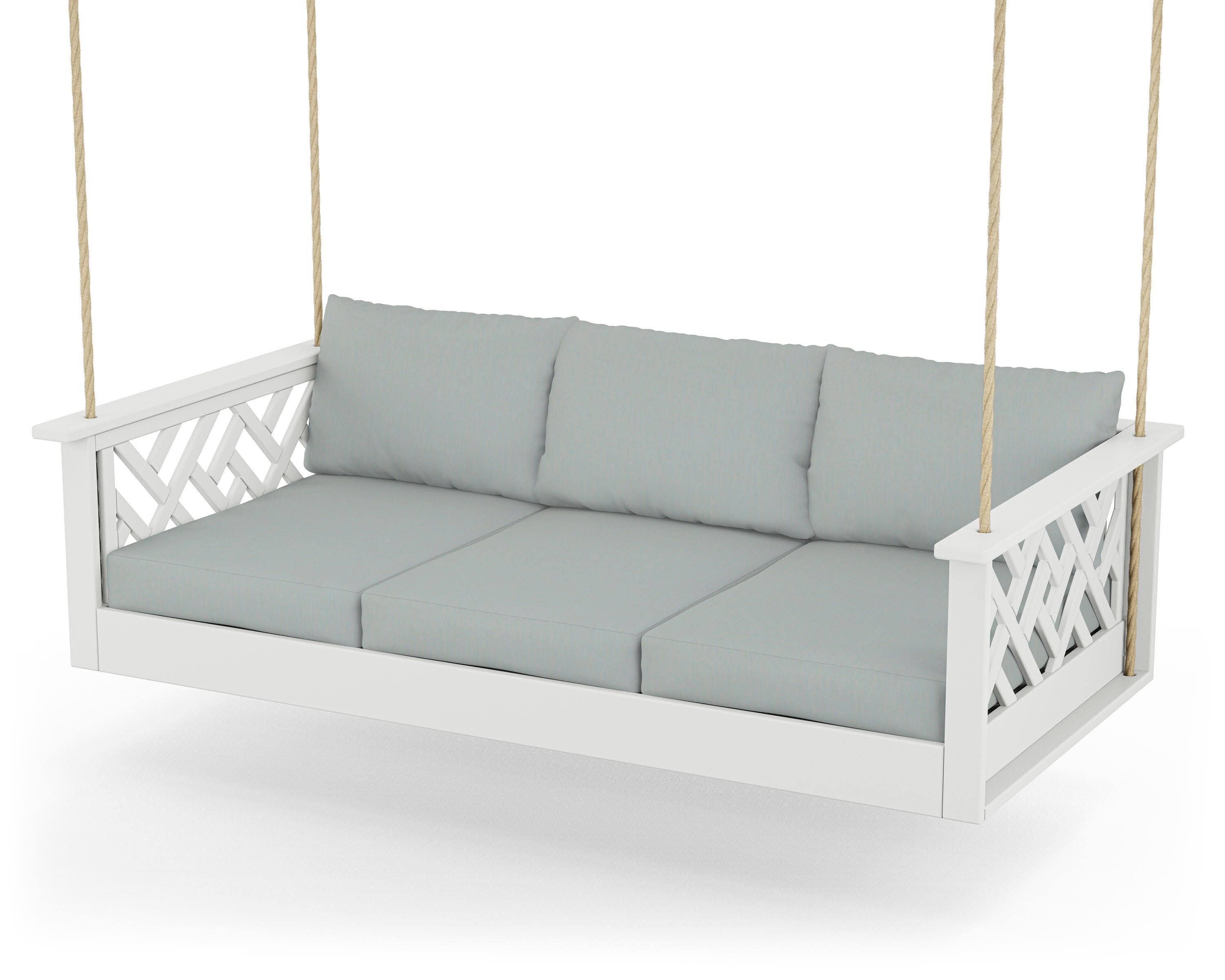 Chippendale Daybed Swing in White / Spa
