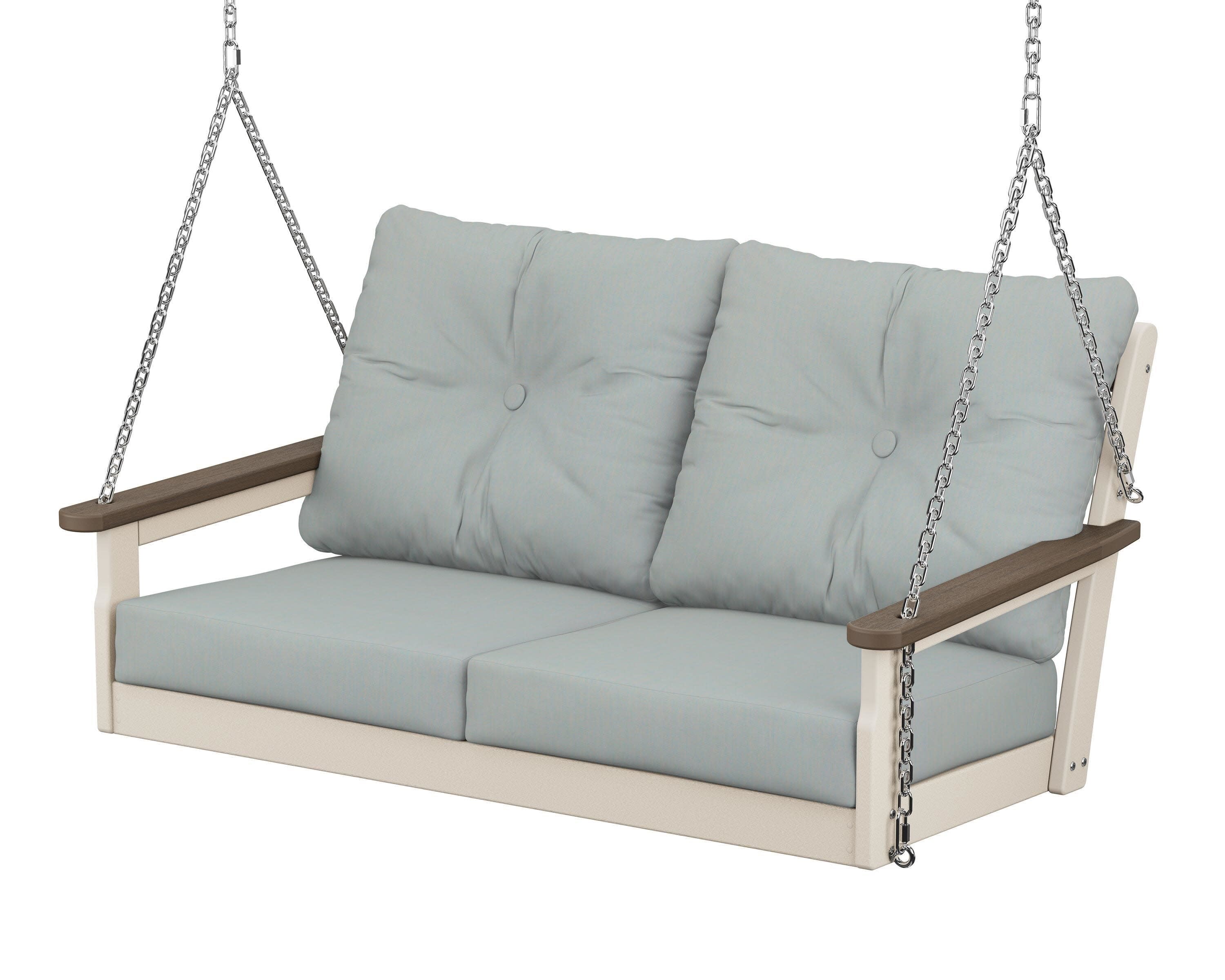 Vineyard Deep Seating Swing in Sand / Kona / Spa