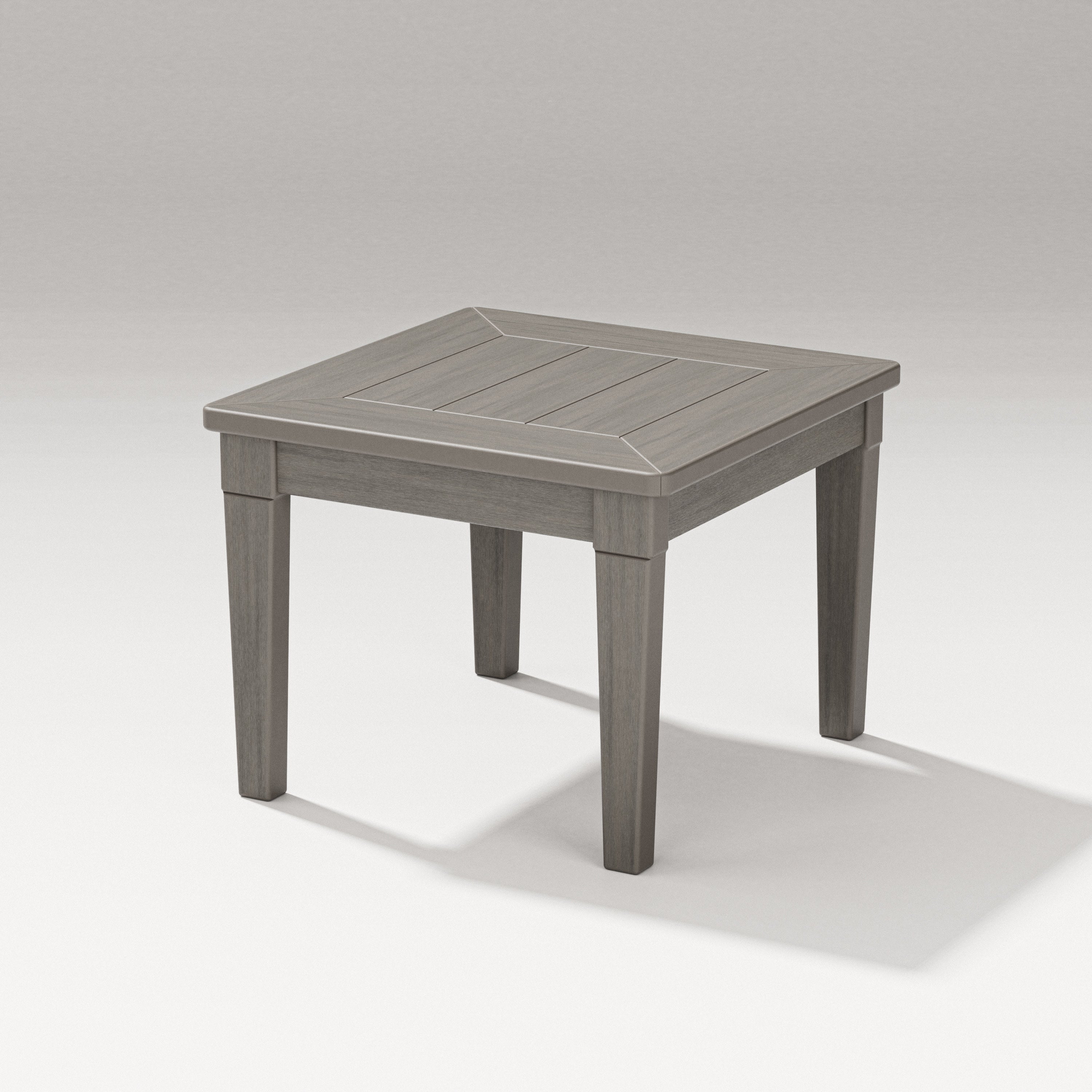 Estate End Table in Driftwood
