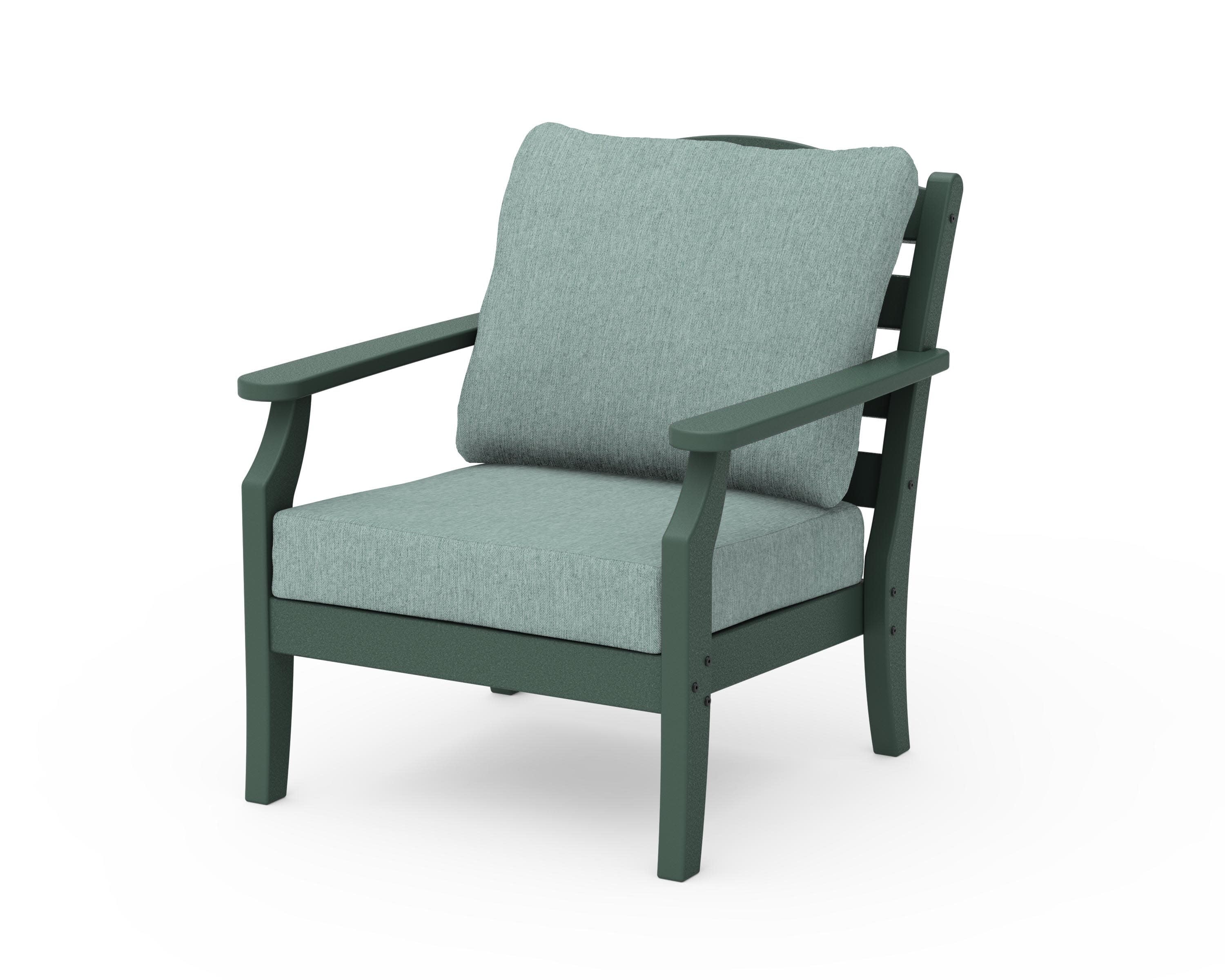 Savannah Deep Seating Chair in Green / Glacier Spa