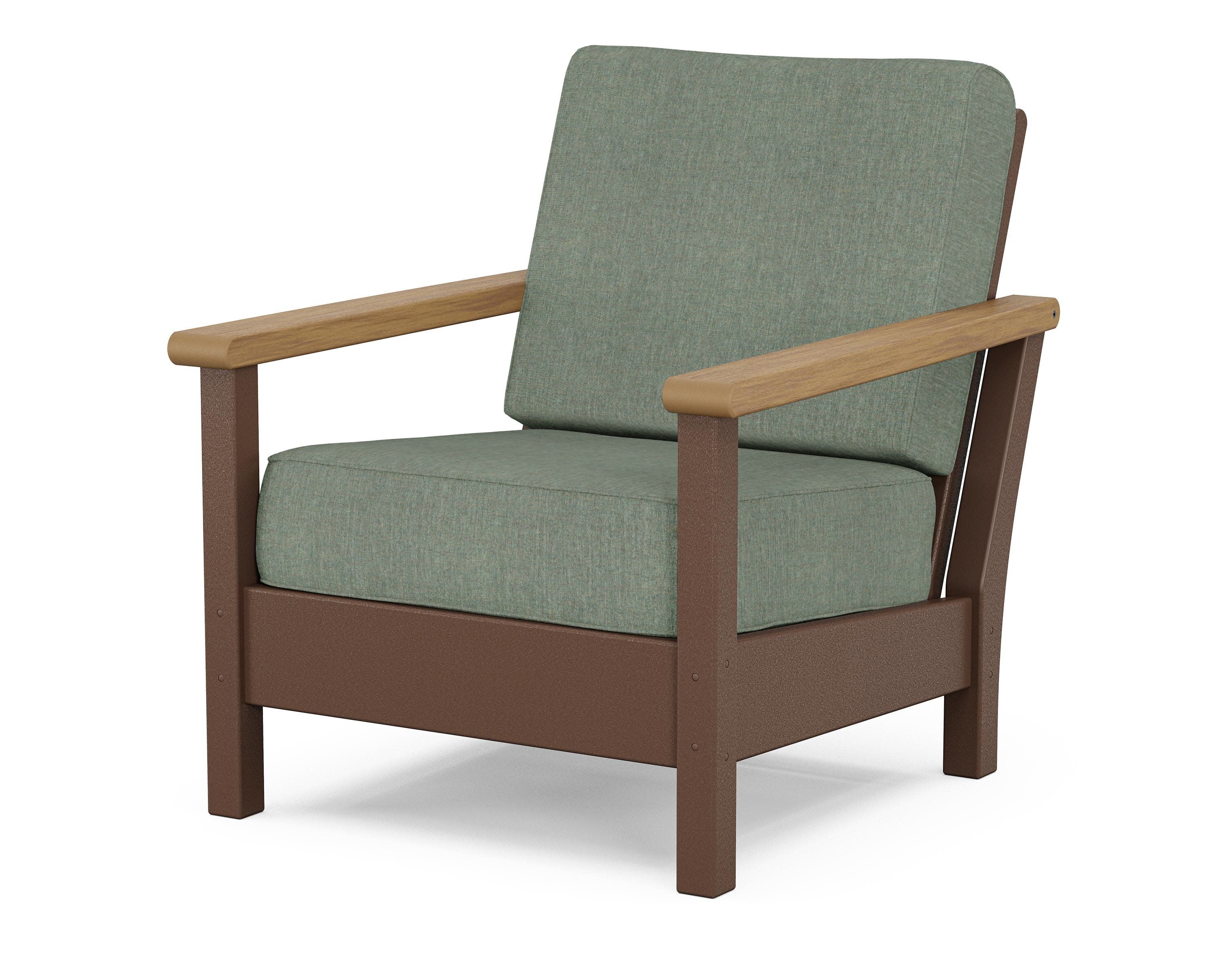 Harbour Deep Seating Chair in Mahogany / Natural / Cast Sage