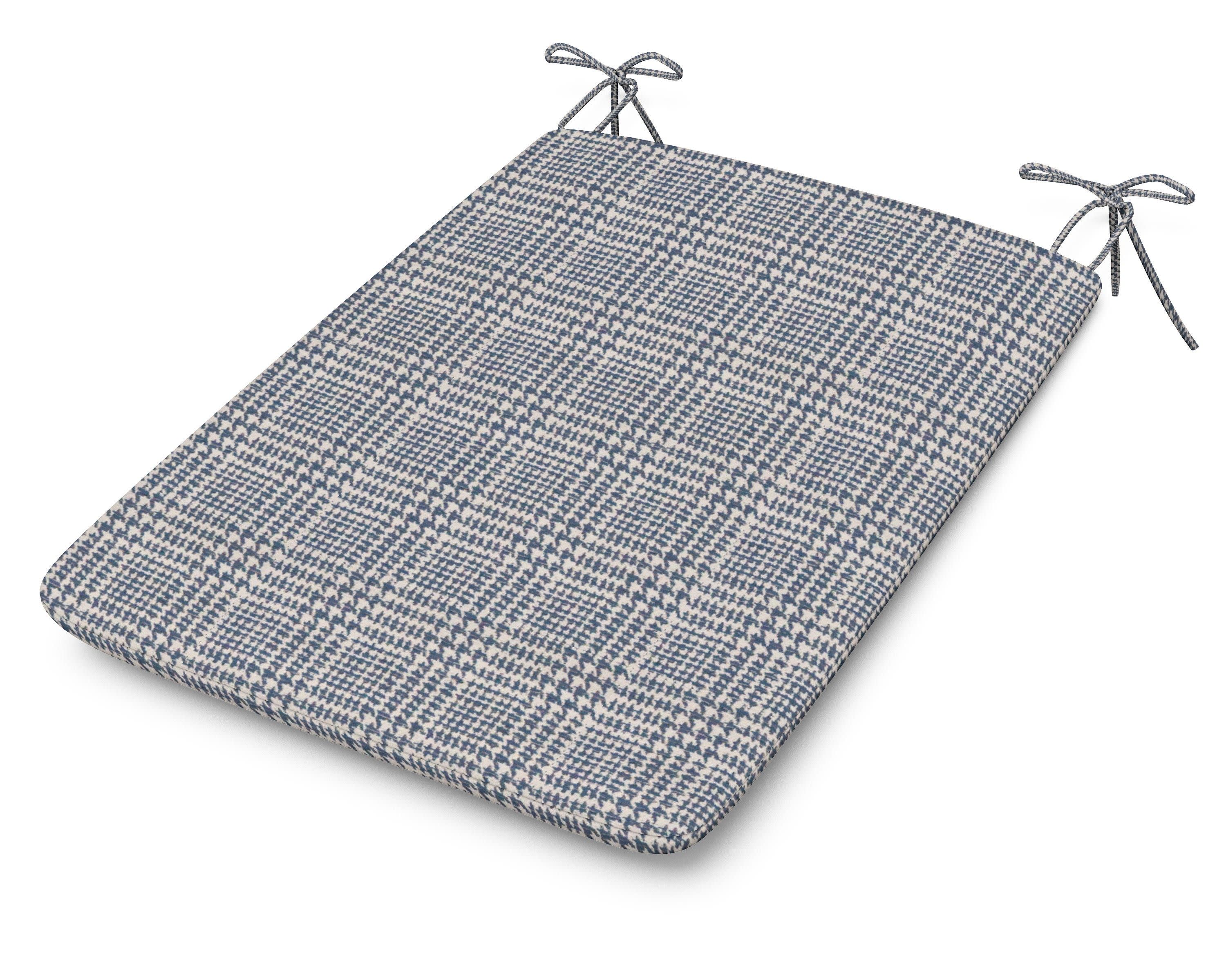 1100 Plaza Seat Pad in Houndstooth Sky Blue