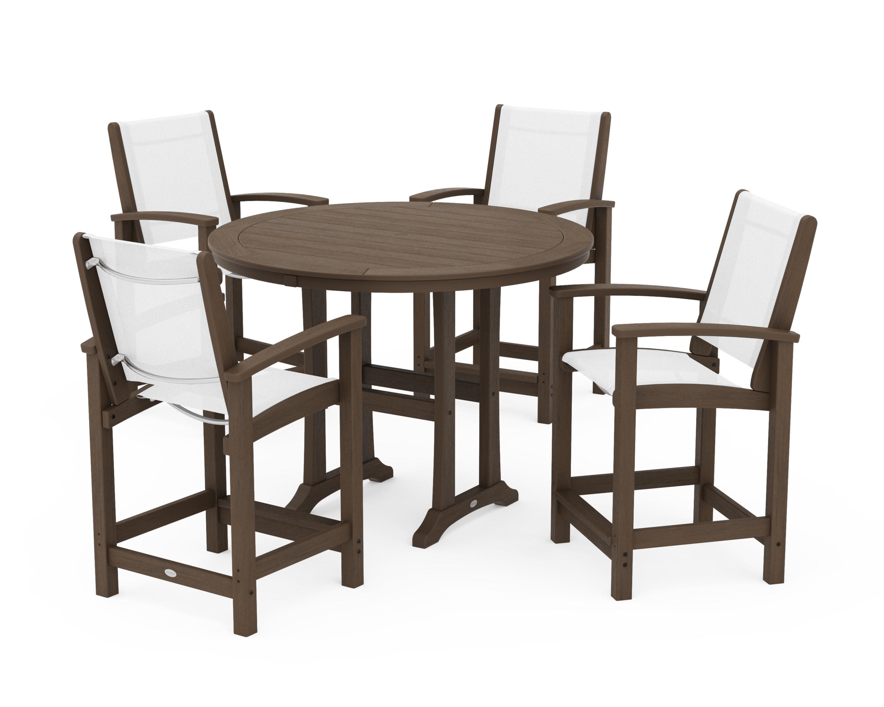 Coastal 5-Piece Counter Set in Kona / White Sling