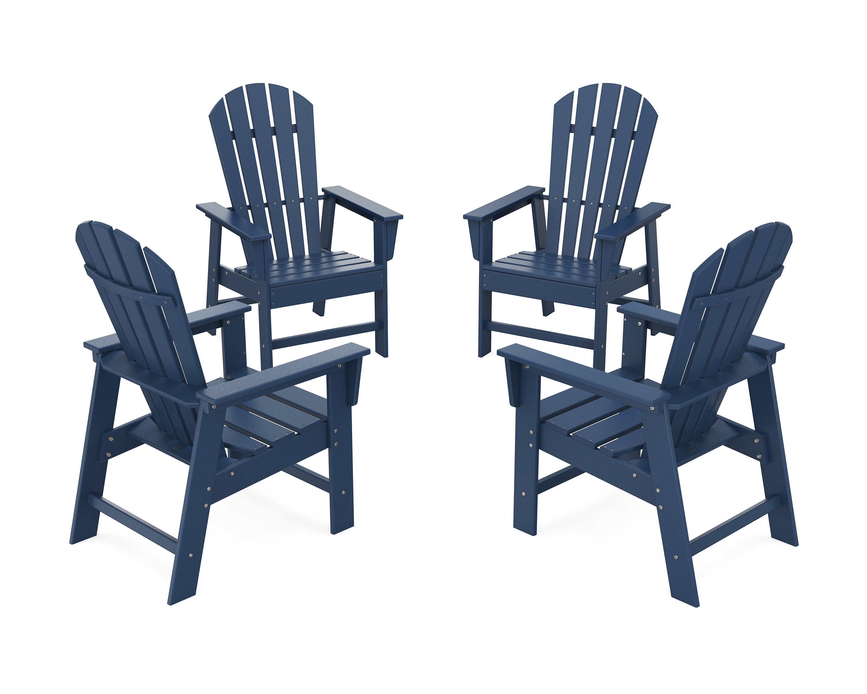 4-Piece South Beach Casual Chair Conversation Set in Navy