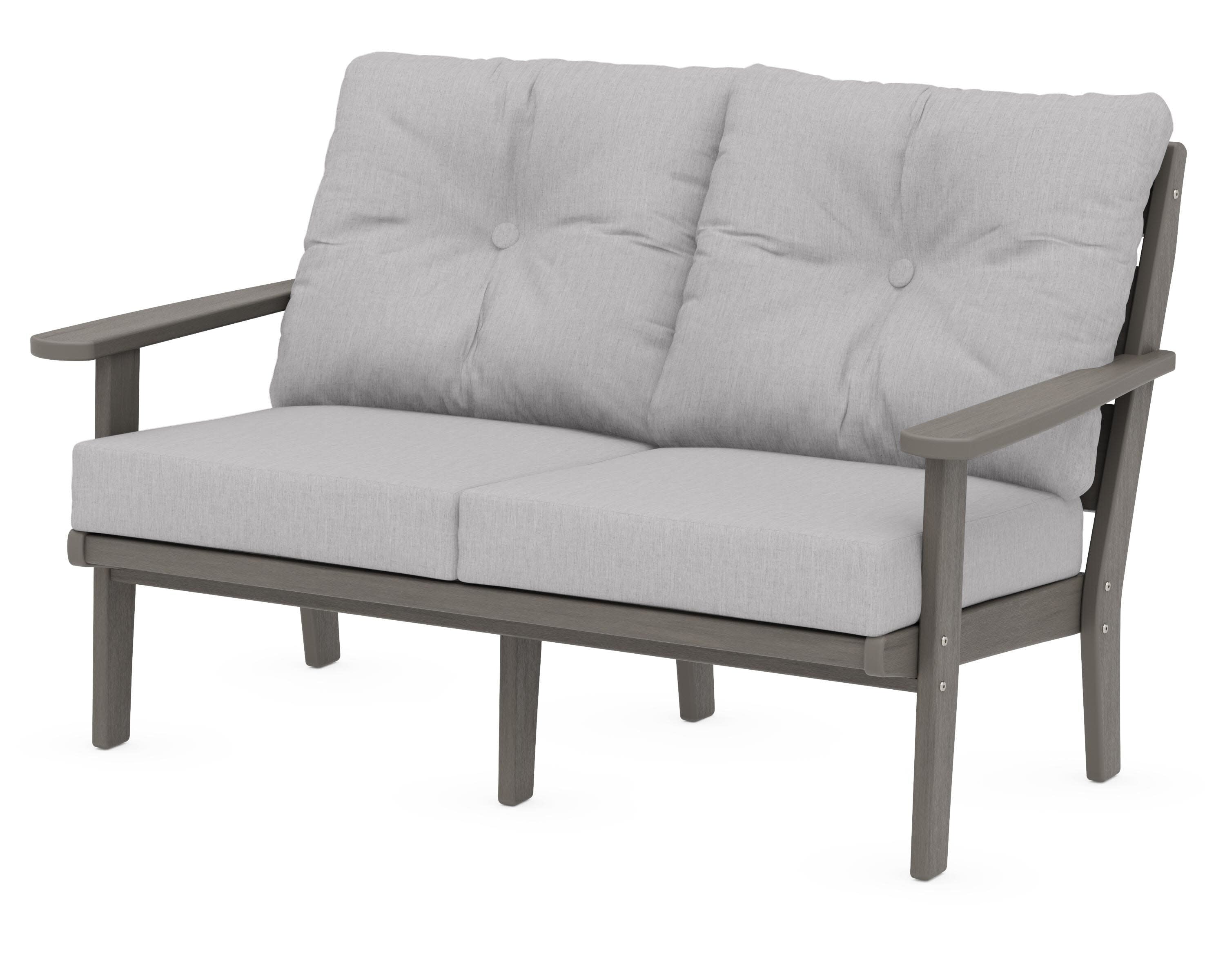 Lakeside Deep Seating Loveseat in Driftwood / Granite