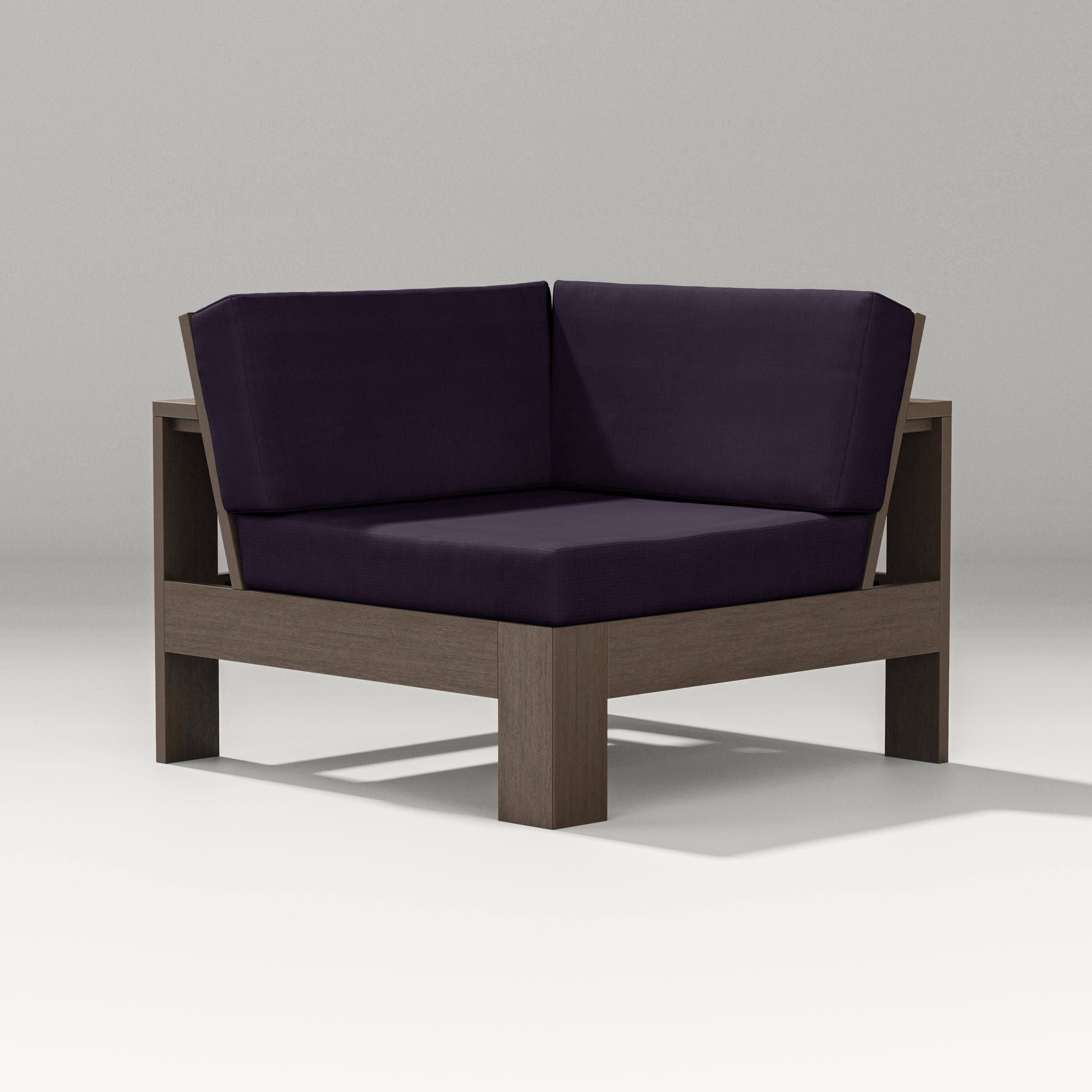 Latitude Modular Corner Chair in Kona / Navy Linen