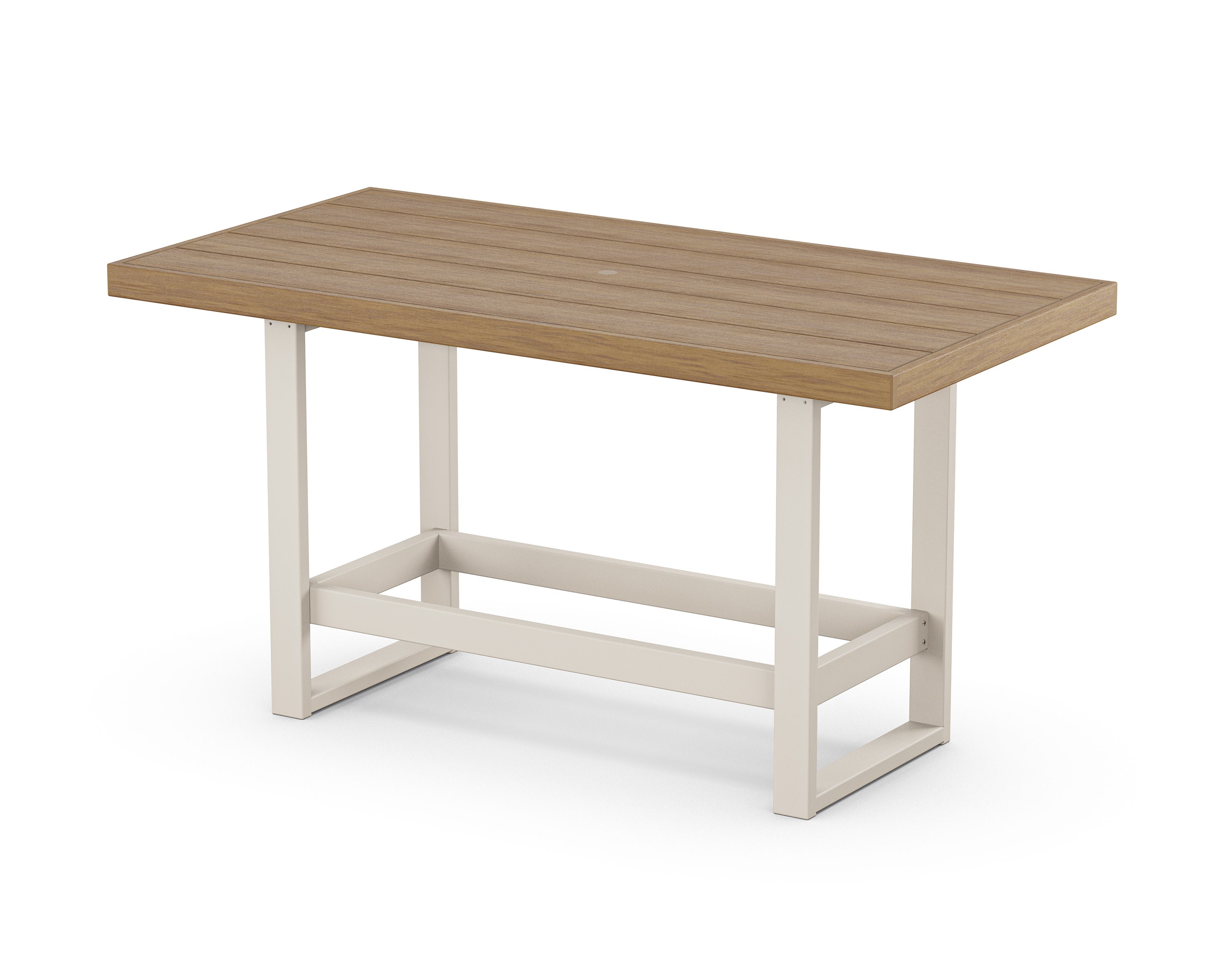 EDGE 40" x 78" Bar Table in Sand / Natural