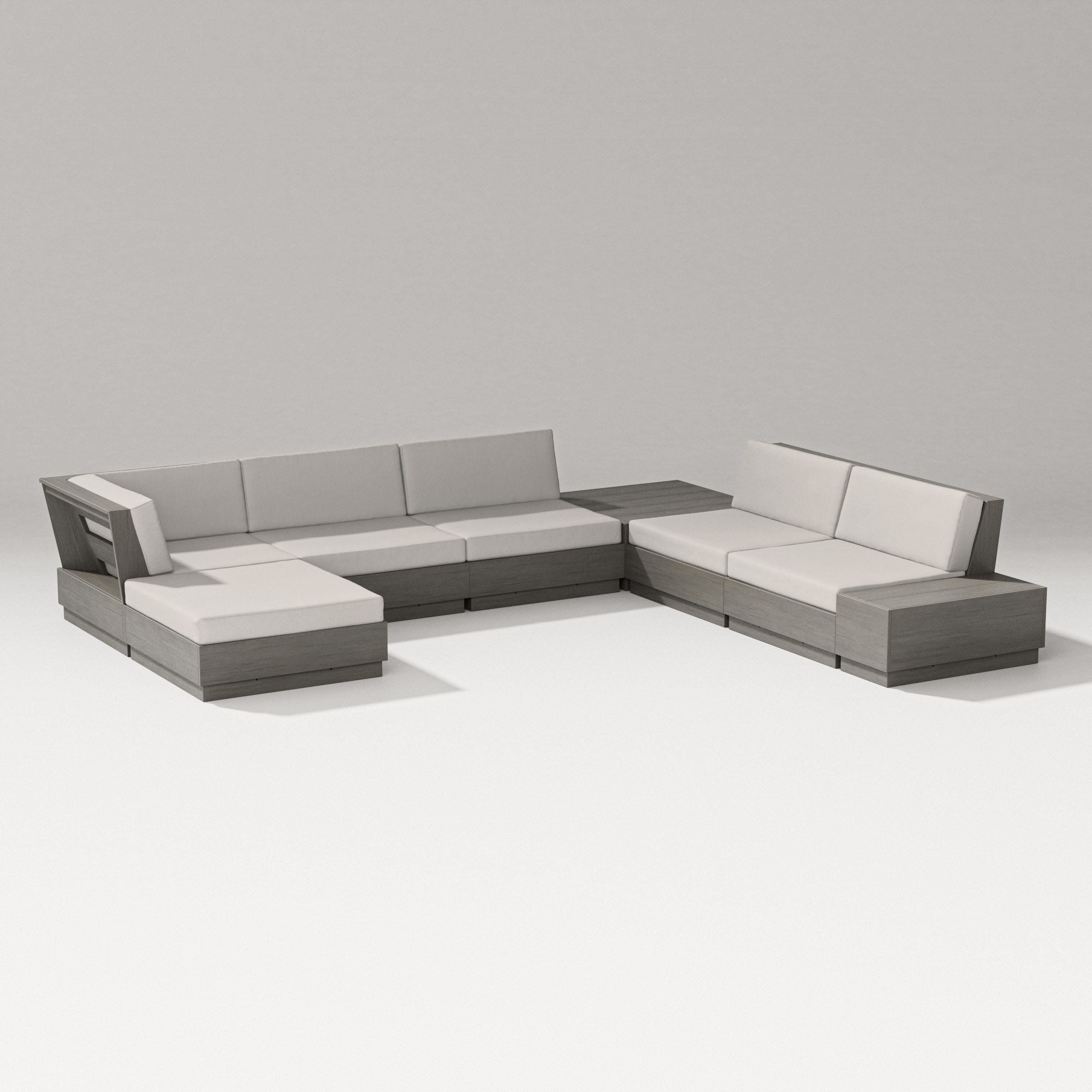 Elevate 8-Piece Corner Sectional in Driftwood / Cast Ash
