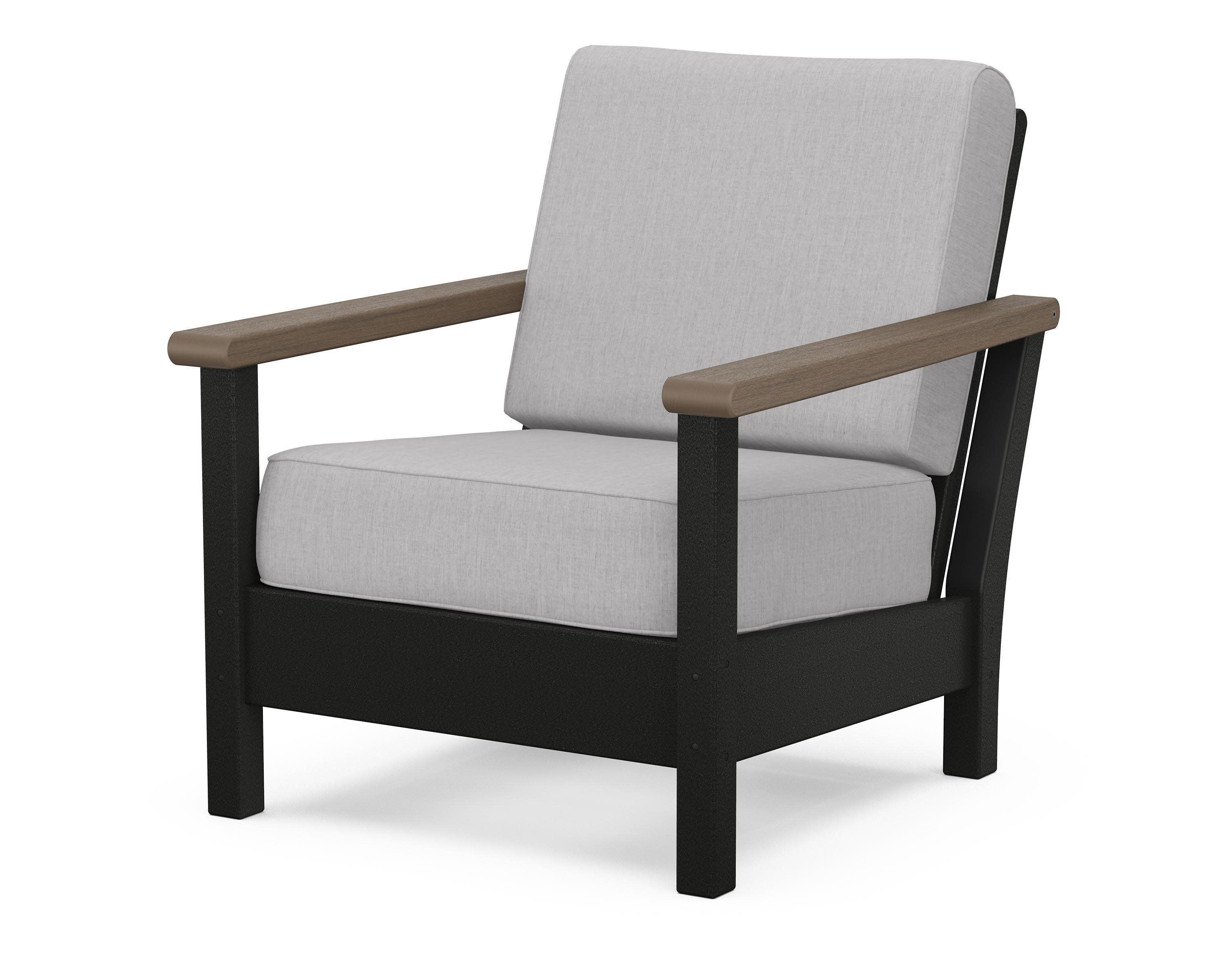 Harbour Deep Seating Chair in Black / Kona / Granite