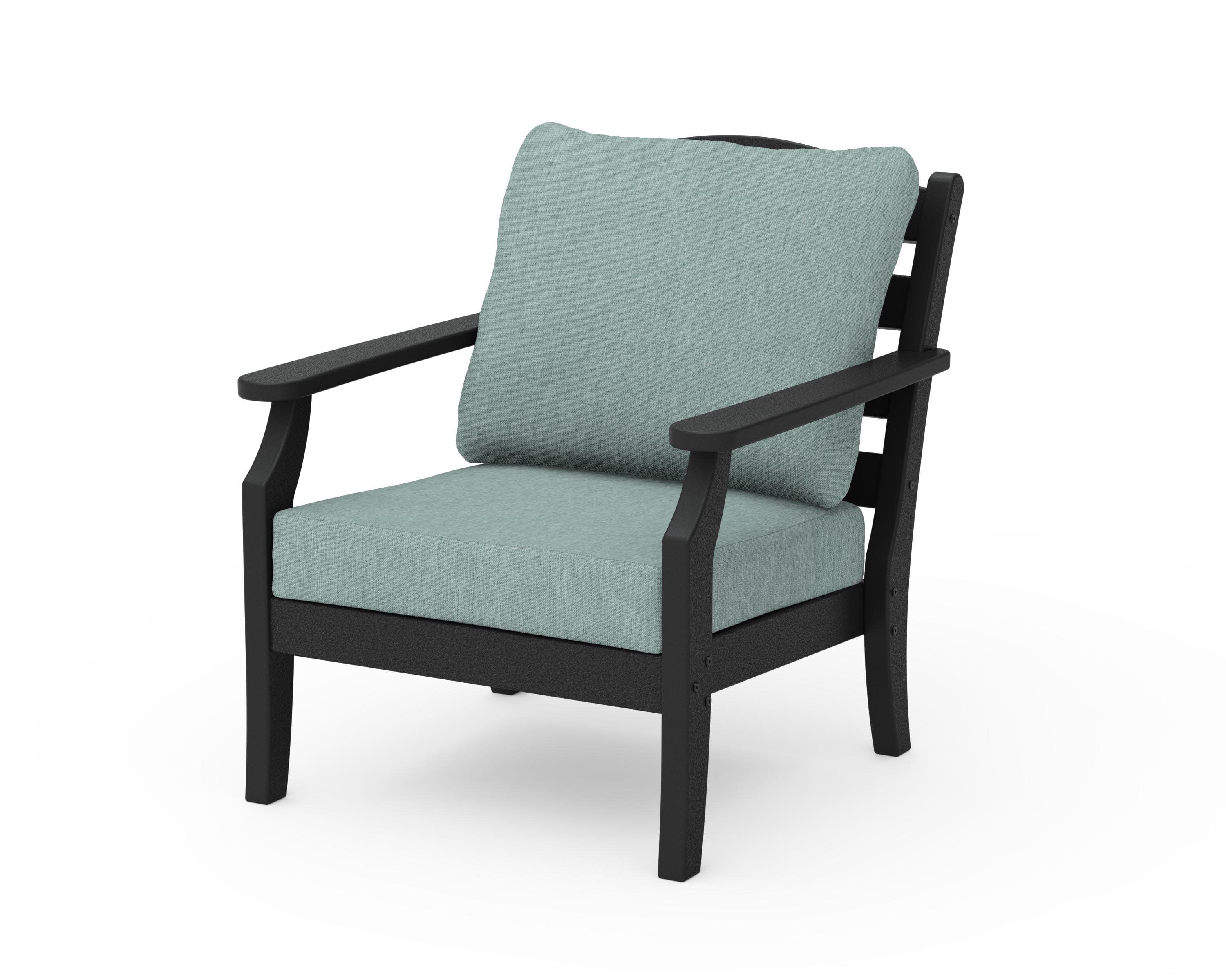 Savannah Deep Seating Chair in Black / Glacier Spa