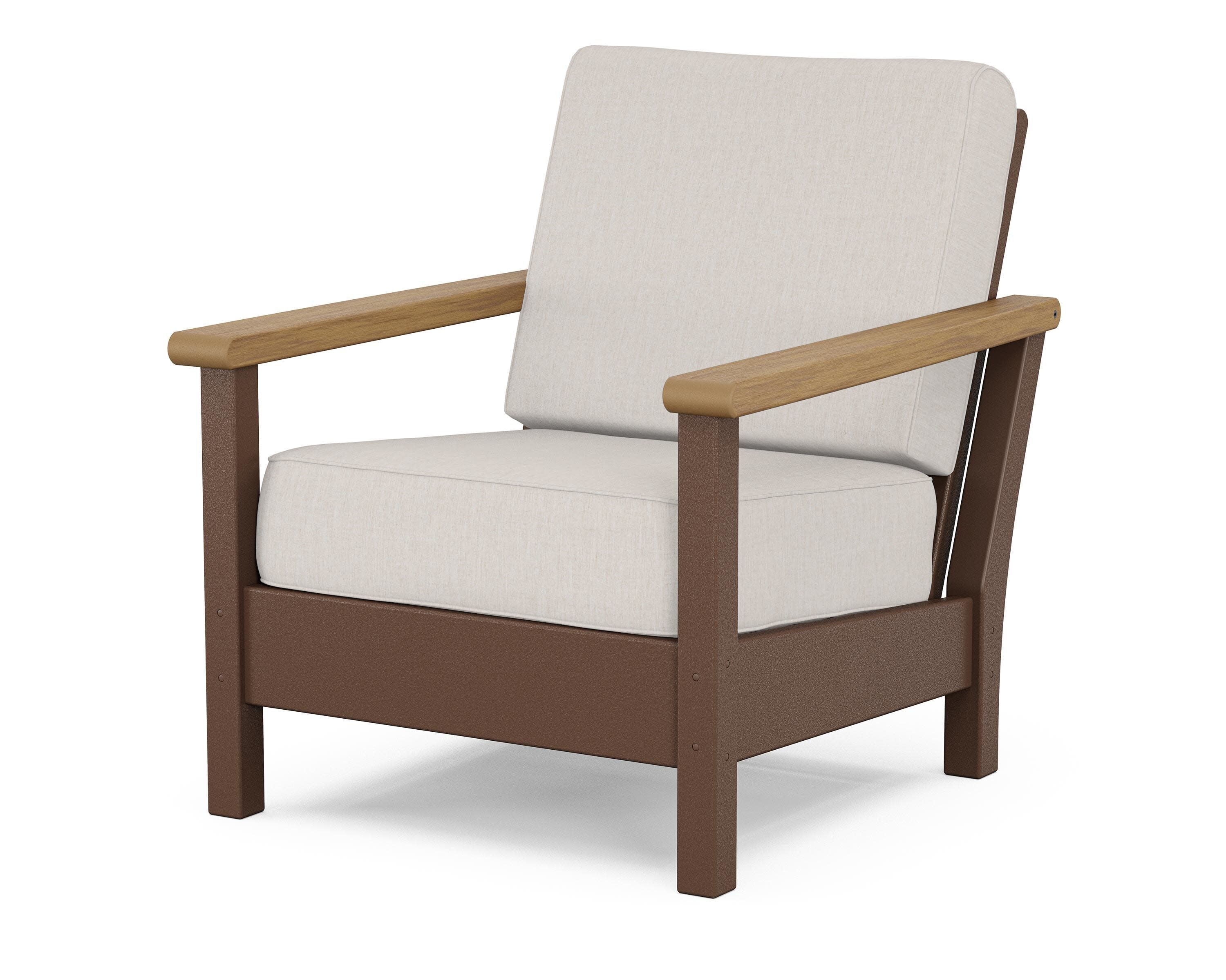 Harbour Deep Seating Chair in Mahogany / Natural / Cast Ash