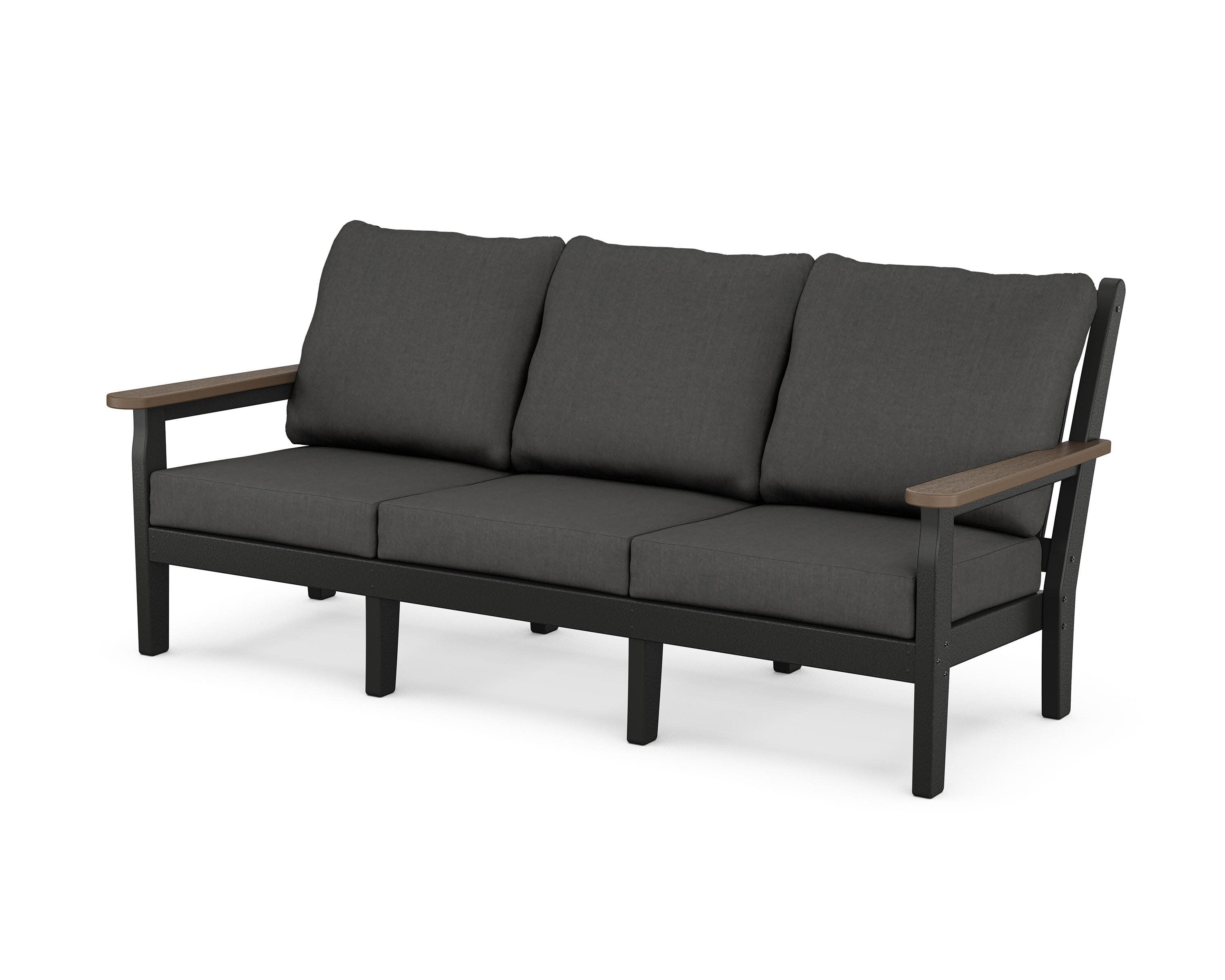 Chippendale Deep Seating Sofa in Black / Kona / Spectrum Carbon