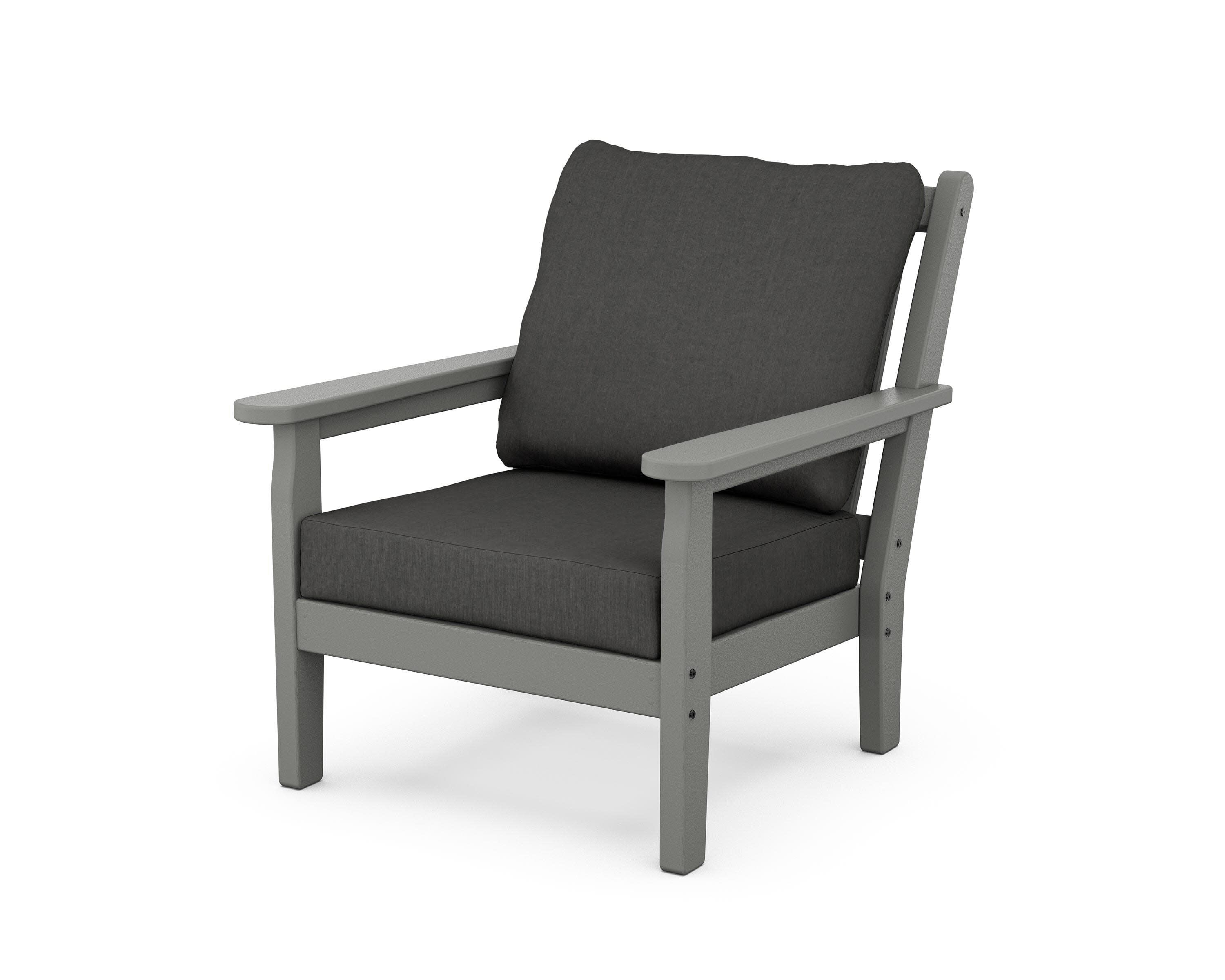 Chippendale Deep Seating Chair in Slate Grey / Spectrum Carbon