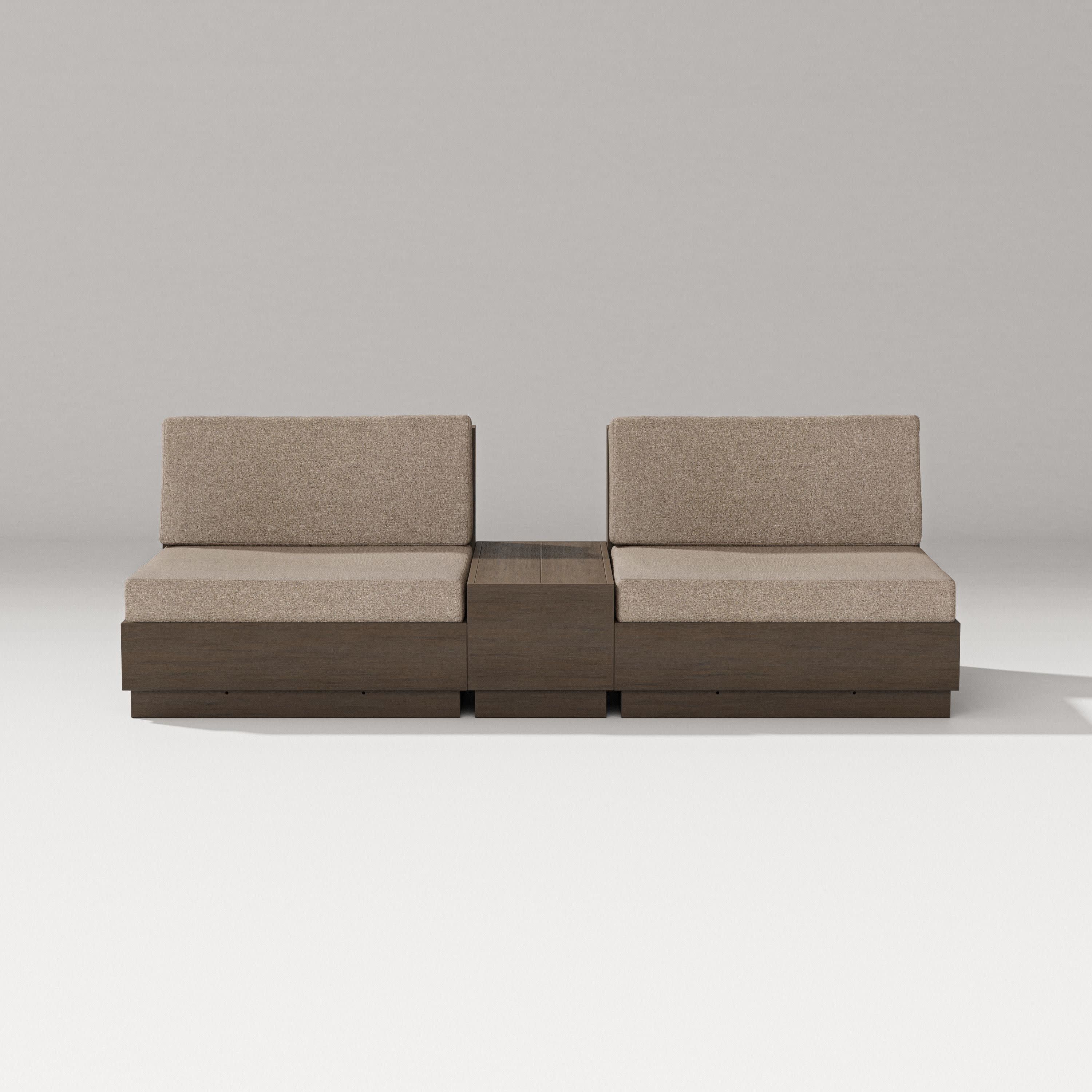Elevate Lounge Chair Set in Kona / Spiced Burlap